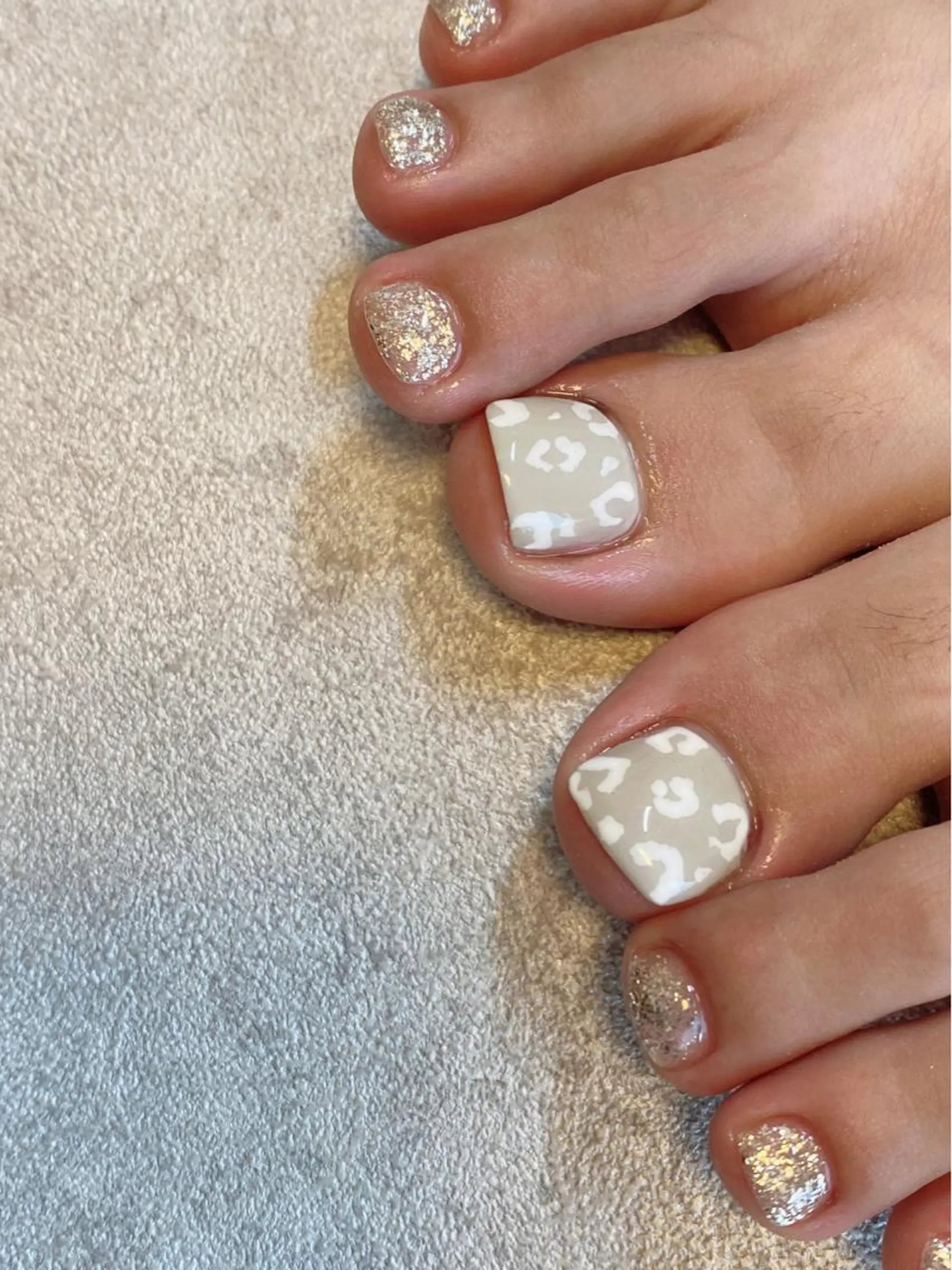 ネイル アニマル柄 フットネイル フットネイル LIll nailのネイルデザイン