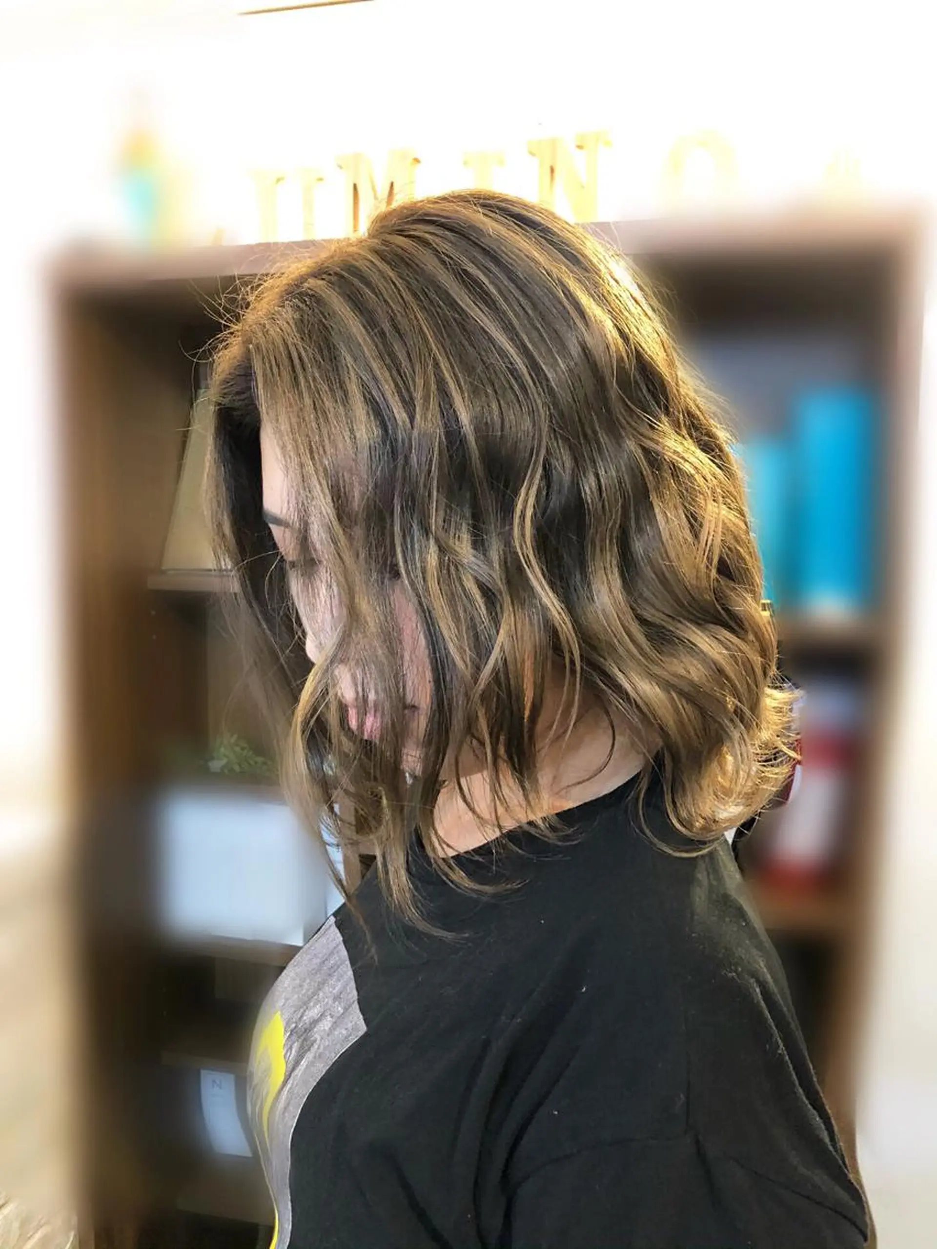 ミディアム カット ヘアカラー トリートメント 吉田 典弘のヘアスタイル