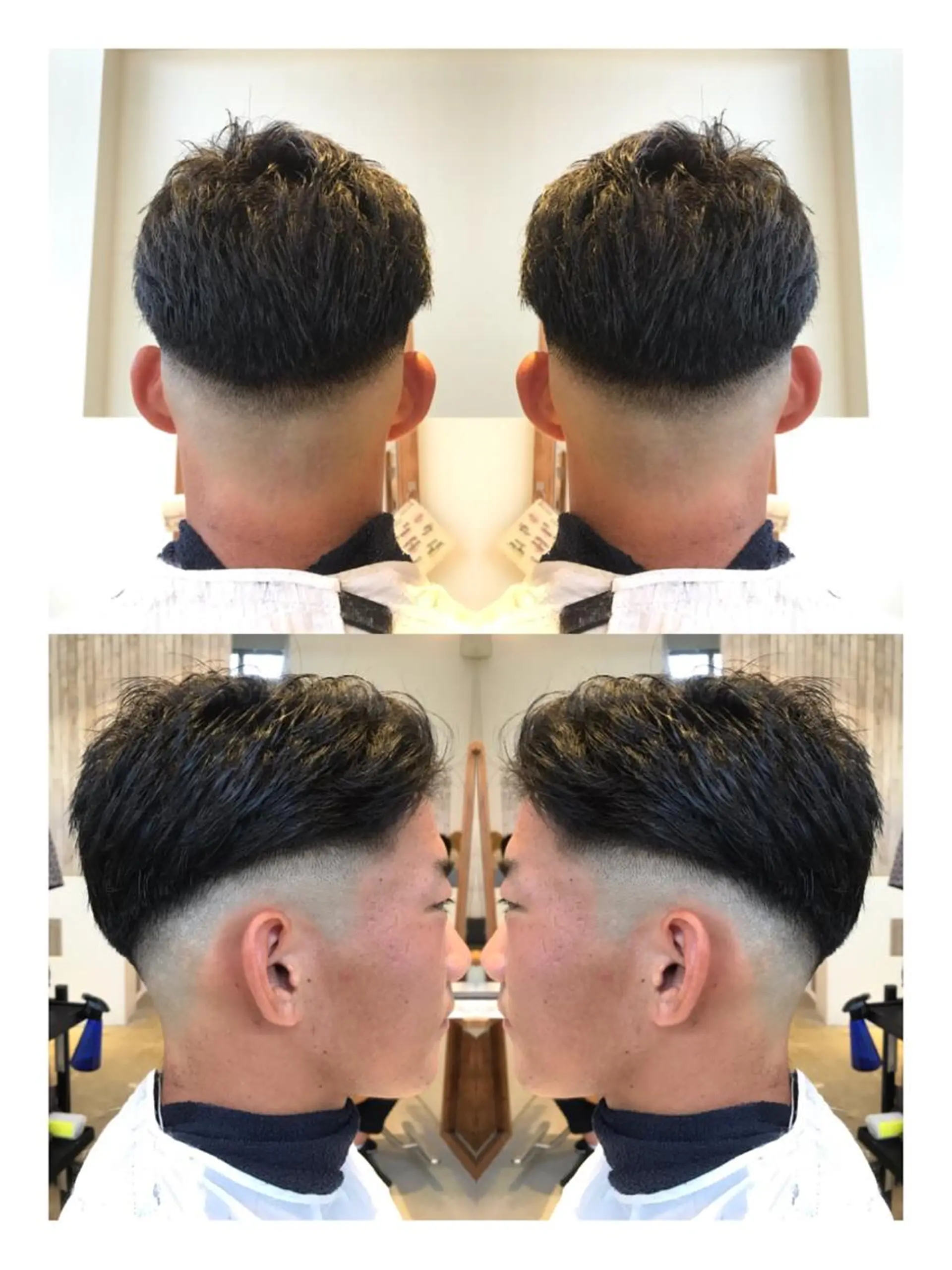 ショート メンズ フェードカット スキンフェード /本物の髪質改善/ 古川新のヘアスタイル