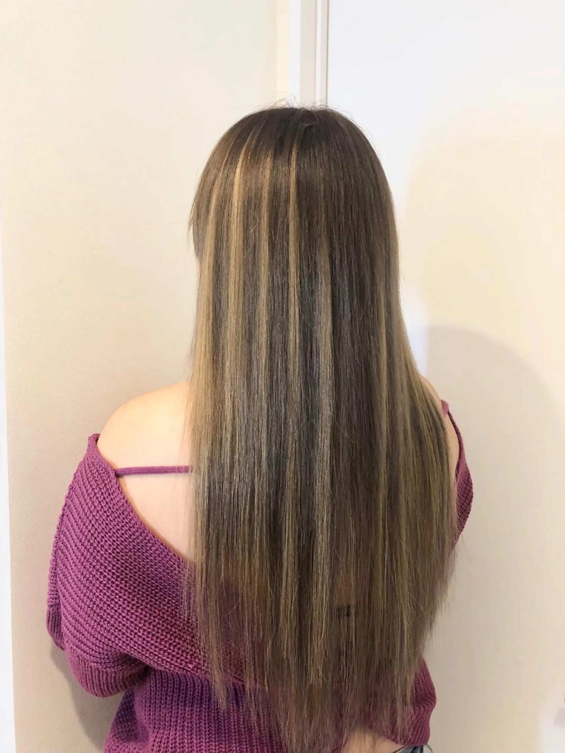 ロング カラー シールエクステ グラデーションカラー ハイライトカラー エクステ ハイライト ヘアカラー エクステ 🧡艶髪ちゅるん髪 🫧🧡YUKI❄️のヘアスタイル