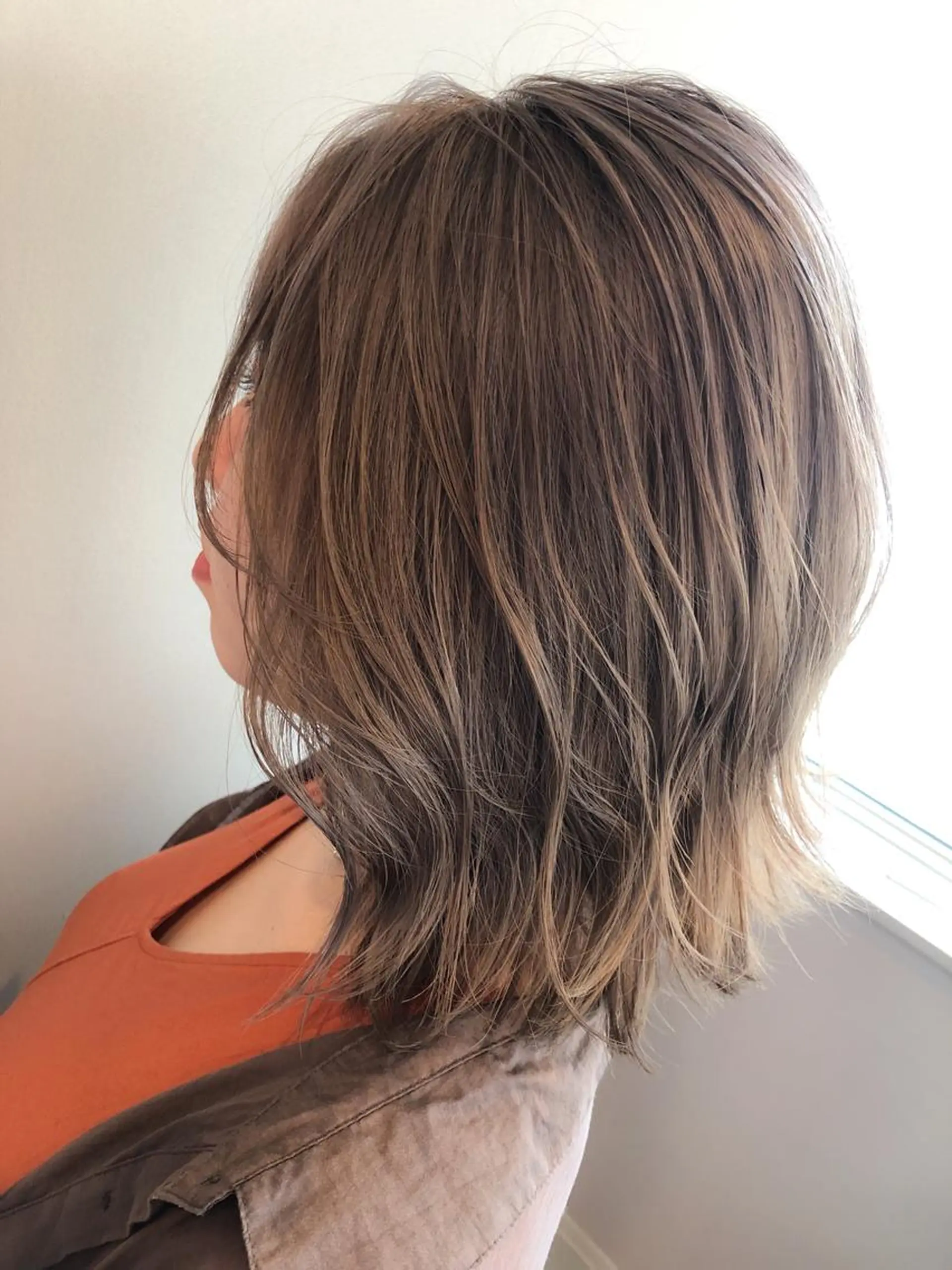 ミディアム ヘアカラー MIRIM栄 野田航生のヘアスタイル
