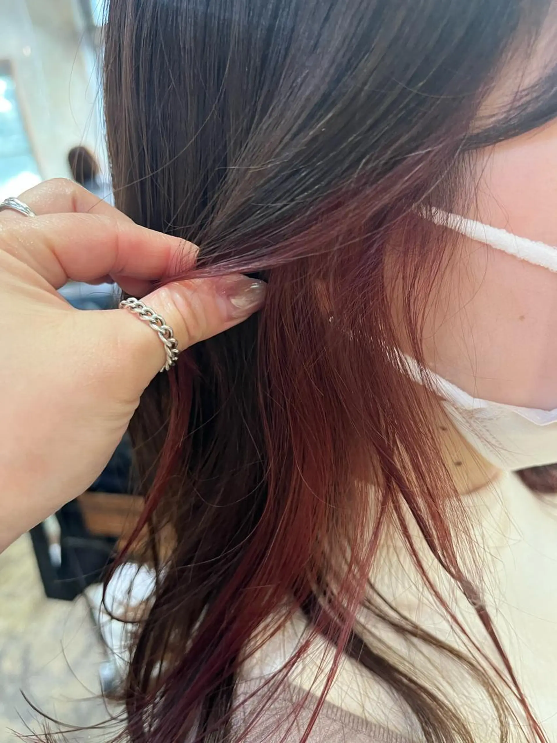 ミディアム カラー カット ヘアカラー ハイトーンカラー🩵 耳ツボジュエリー👂のその他イメージ