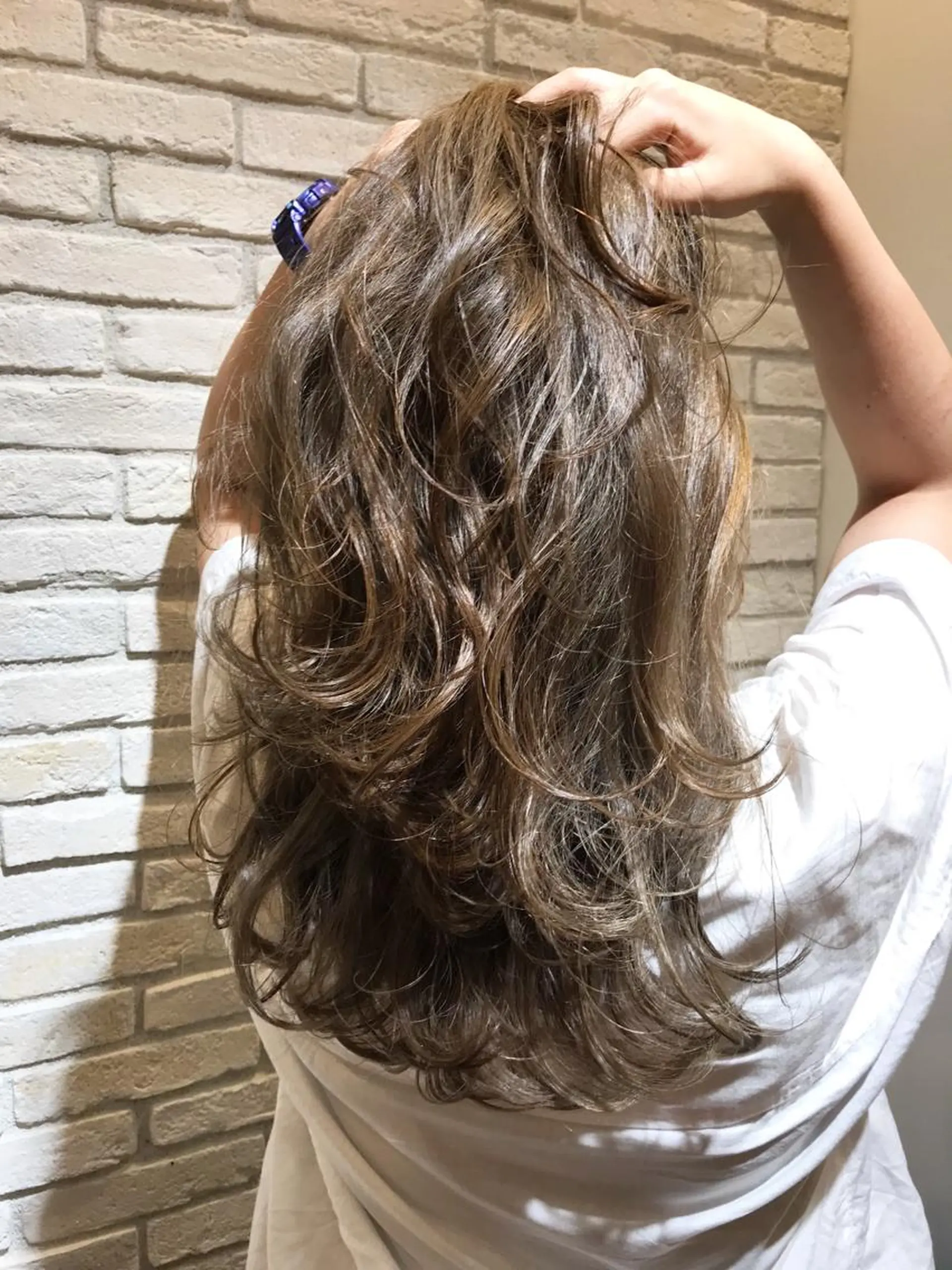 セミロング カラー シールエクステ⭐️ オオミタクヤのヘアスタイル