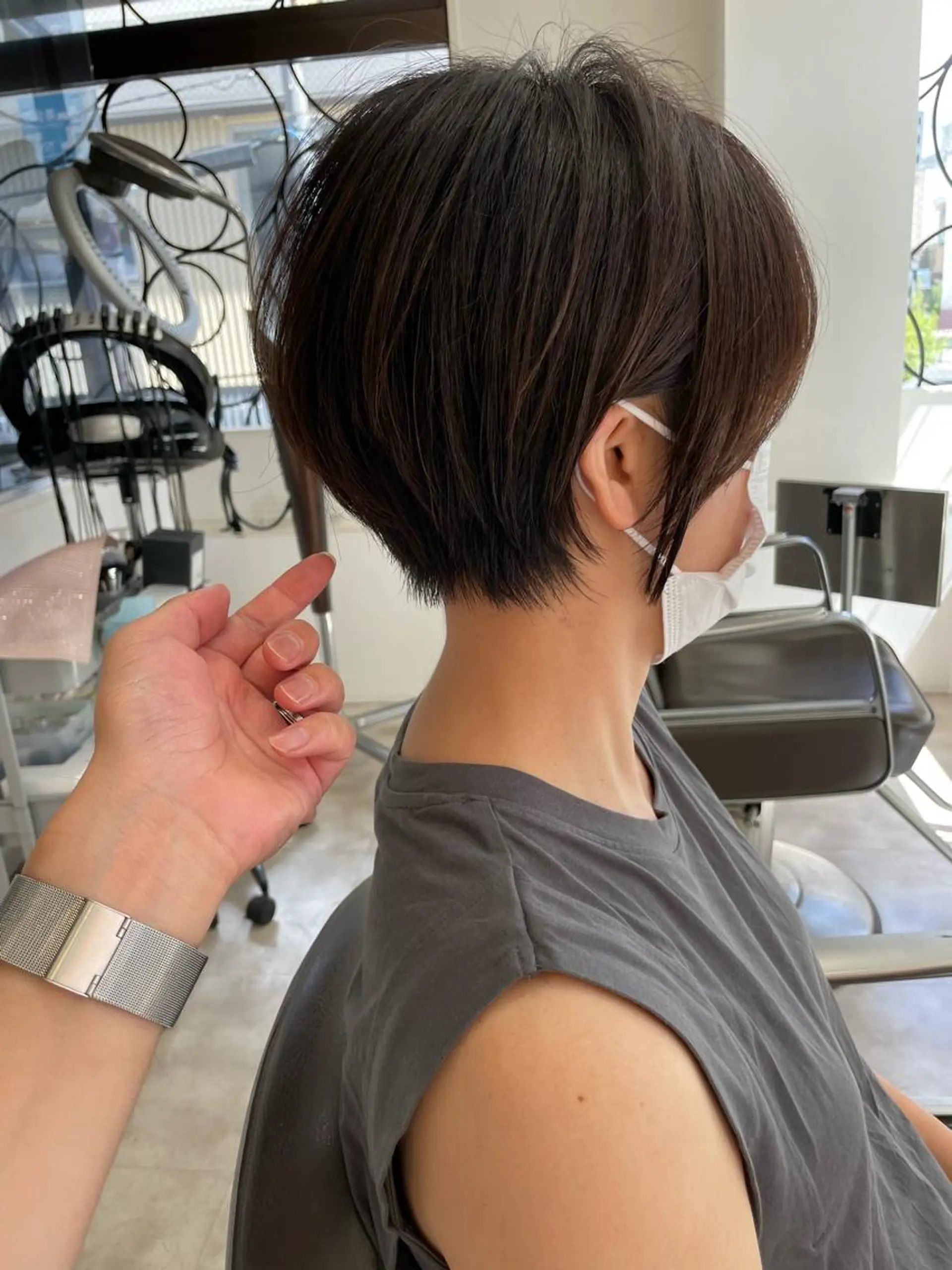 ショート 韓国レイヤー🇰🇷 ReLien西大寺店のヘアスタイル