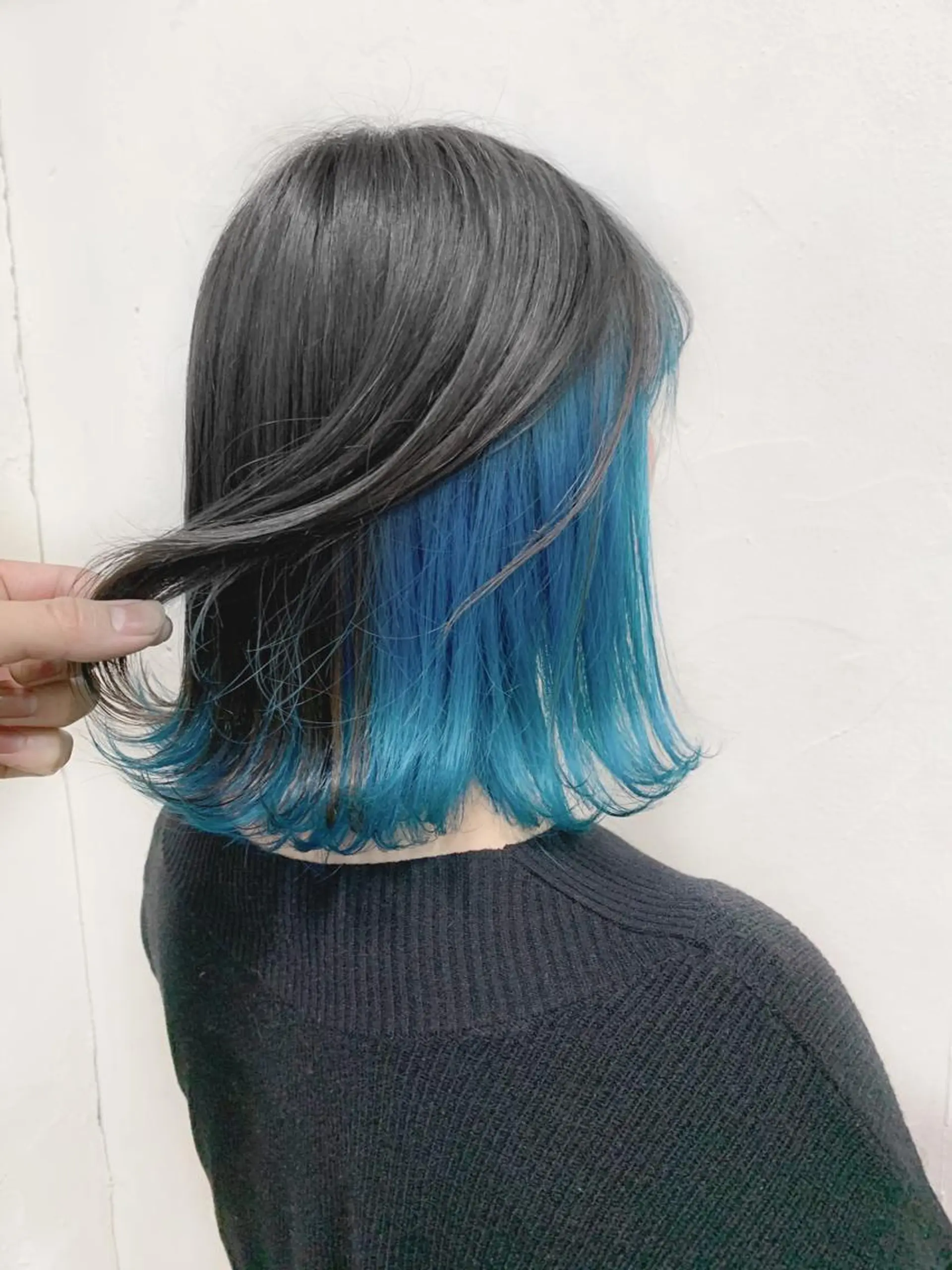 ミディアム カラー ブルーカラー トリートメント /カラー/NAOKIのヘアスタイル