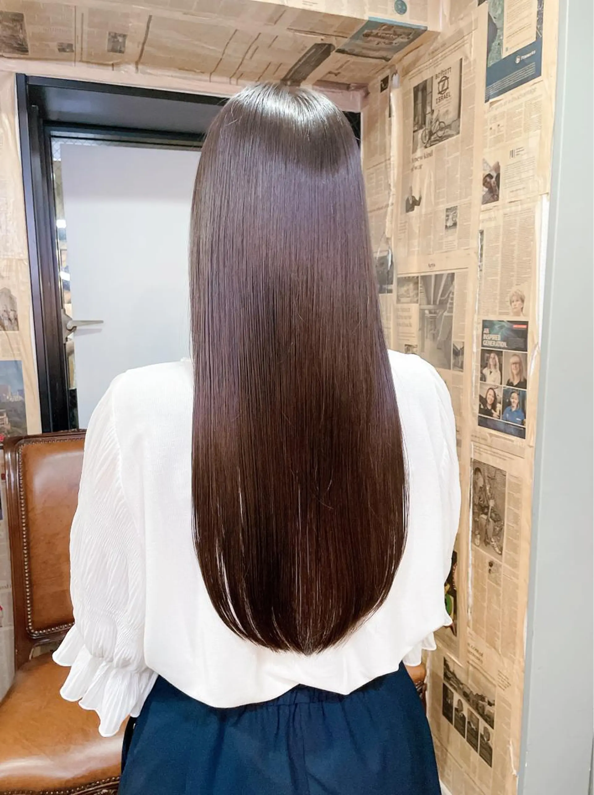 ロング カラー パーマ ヘアアレンジ ネイル マツエク・マツパ アイブロウ ブリーチ 眉カラー ケラチンラッシュリフト トリートメント 酸熱トリートメント Chic シックのヘアスタイル