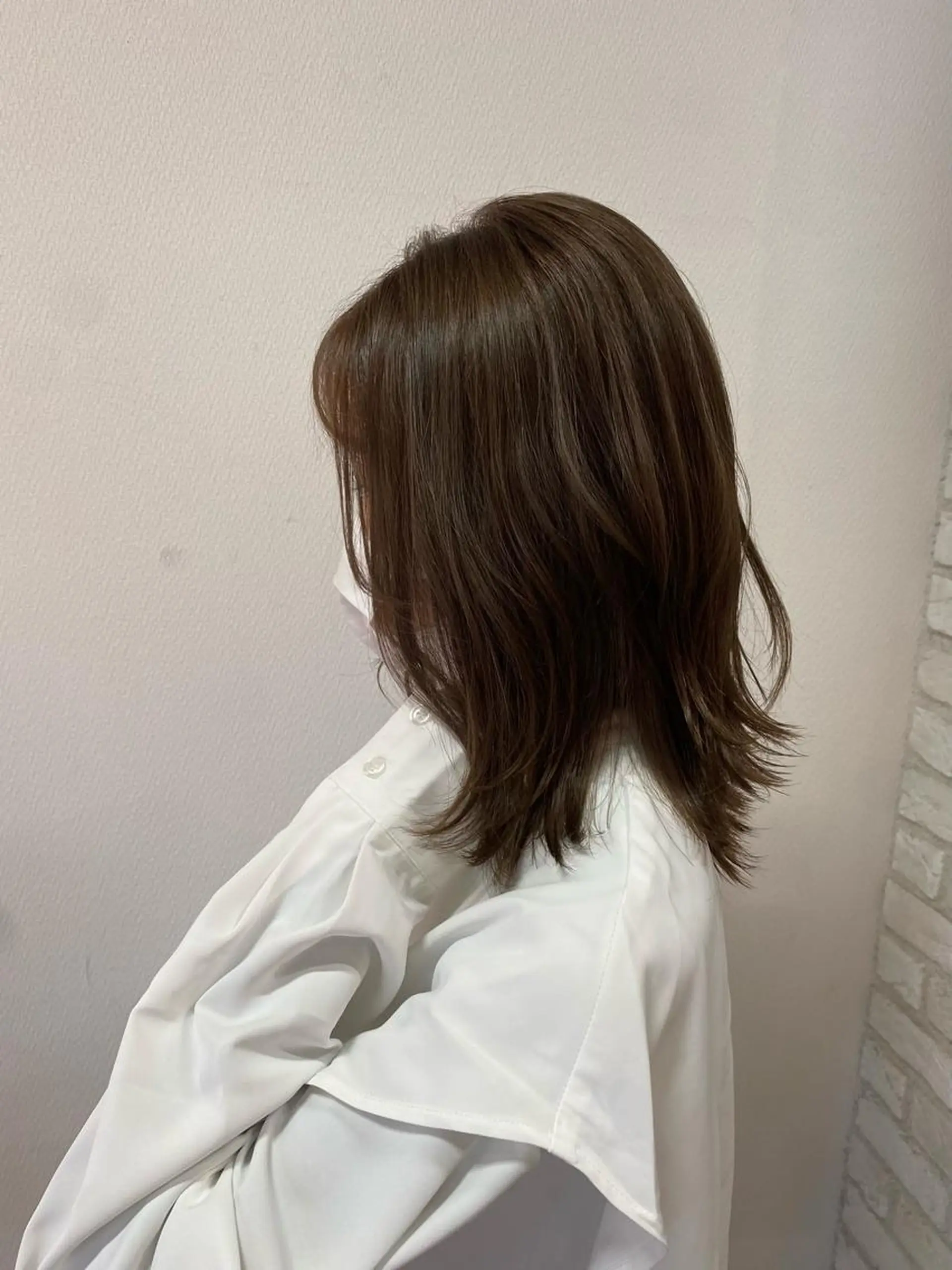 ミディアム 西元 亜由美のヘアスタイル