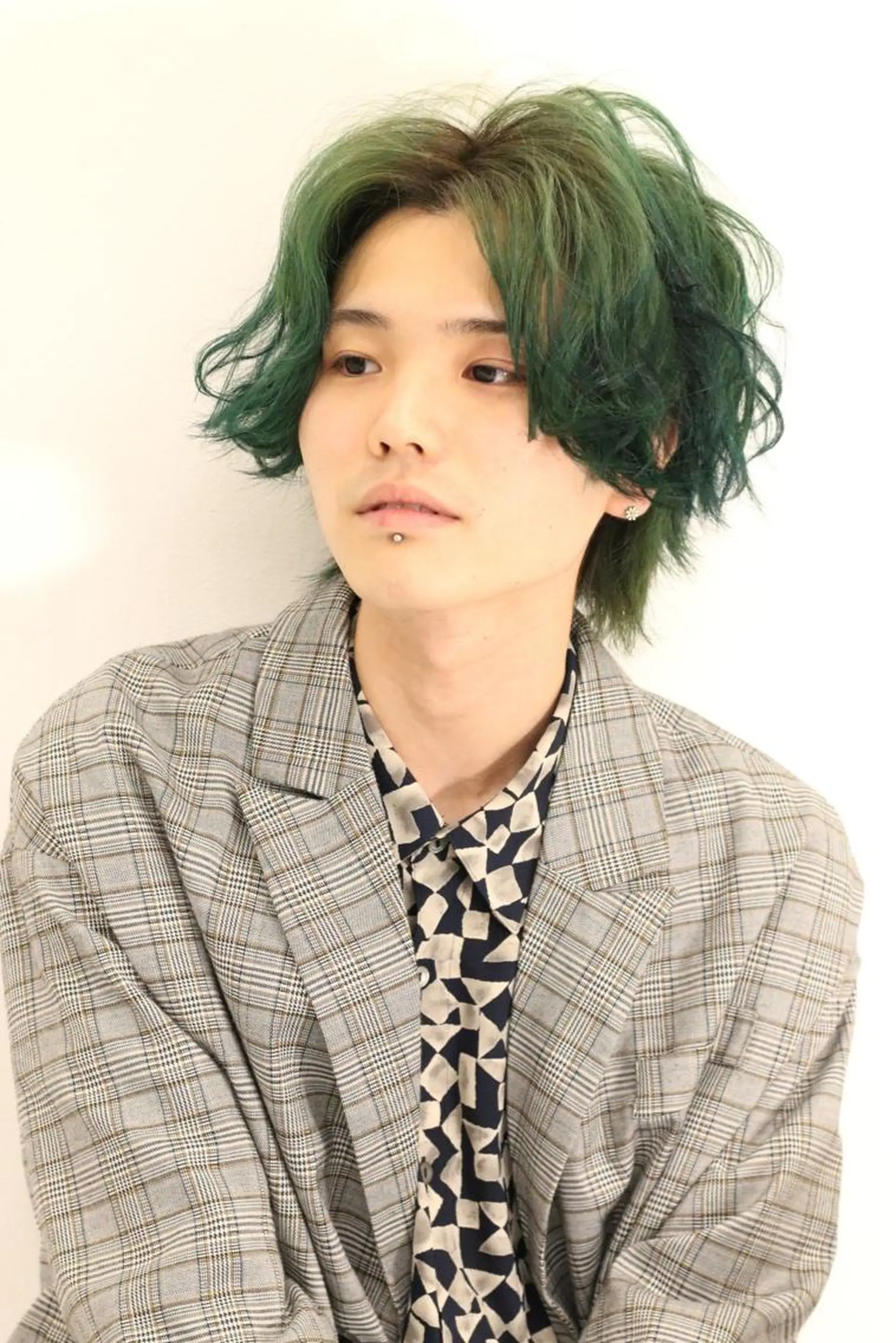 ミディアム カット パーマ メンズ特化型/高岡 近藤 空/EARTHのヘアスタイル