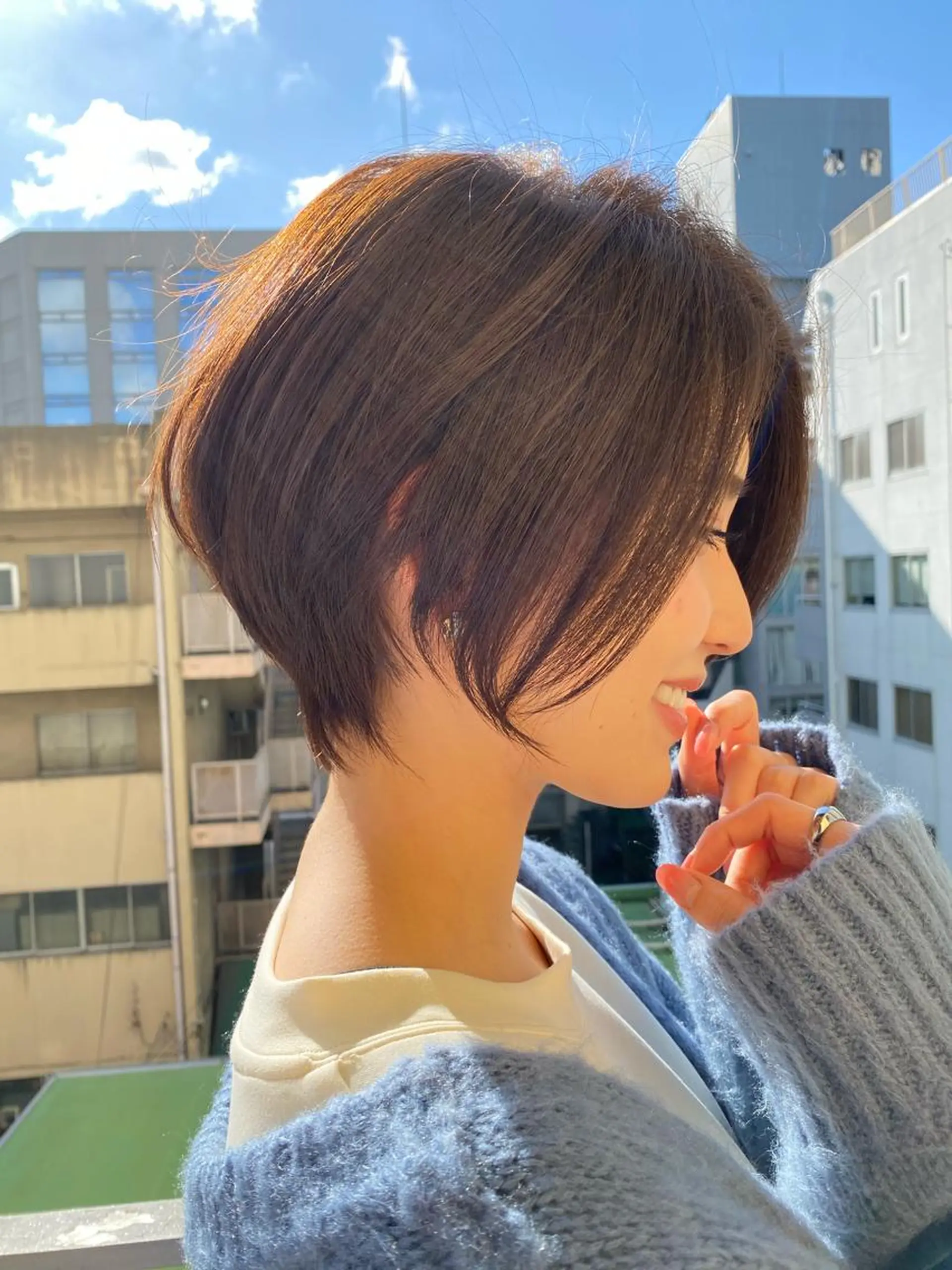 ショート カラー カット ヘアカラー トリートメント 🌟モテ髪ショート 🌟店長　津賀涼のヘアスタイル