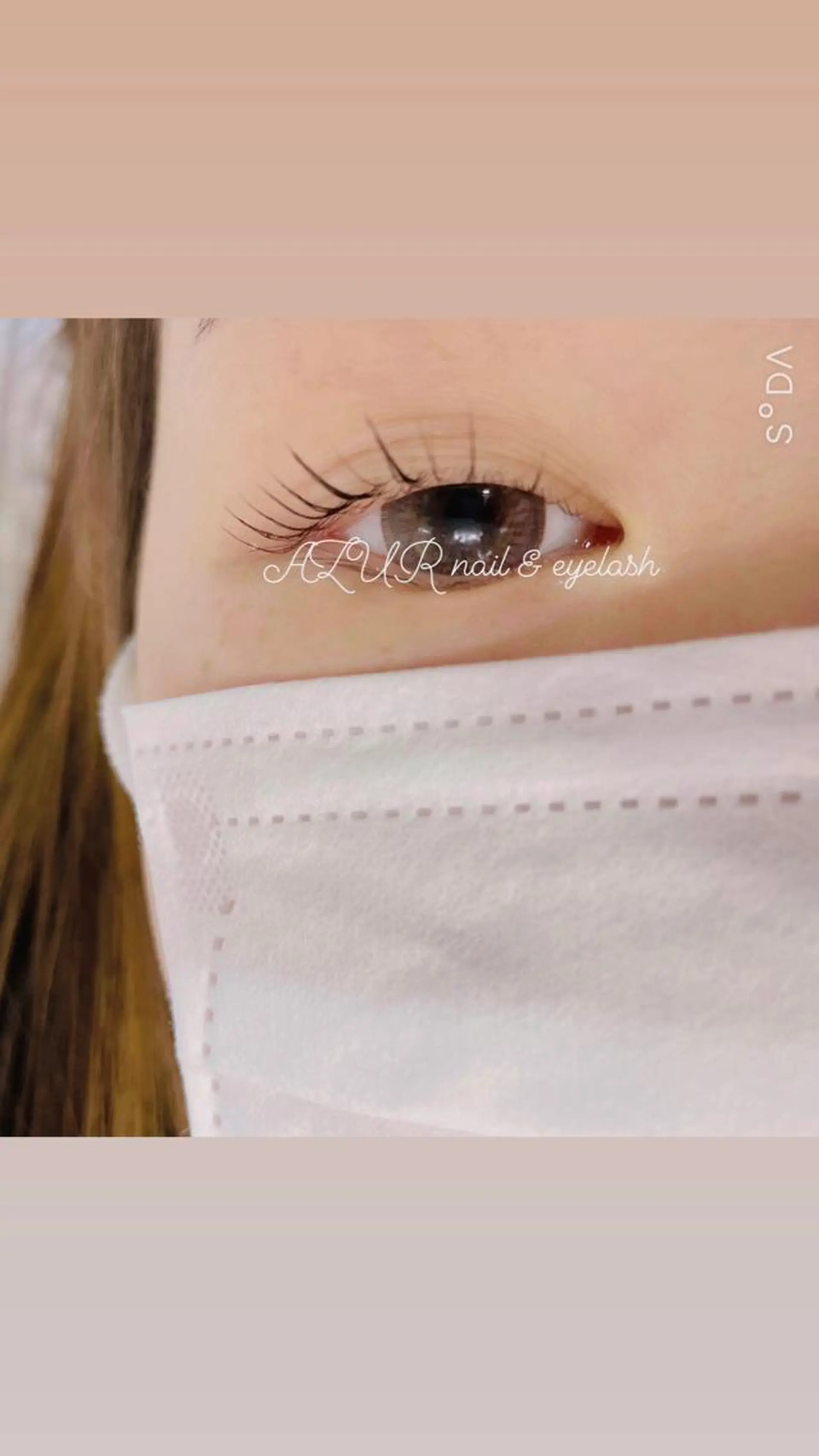 マツエク・マツパ パリジェンヌラッシュリフト AZUR N&eyelashのネイルデザイン