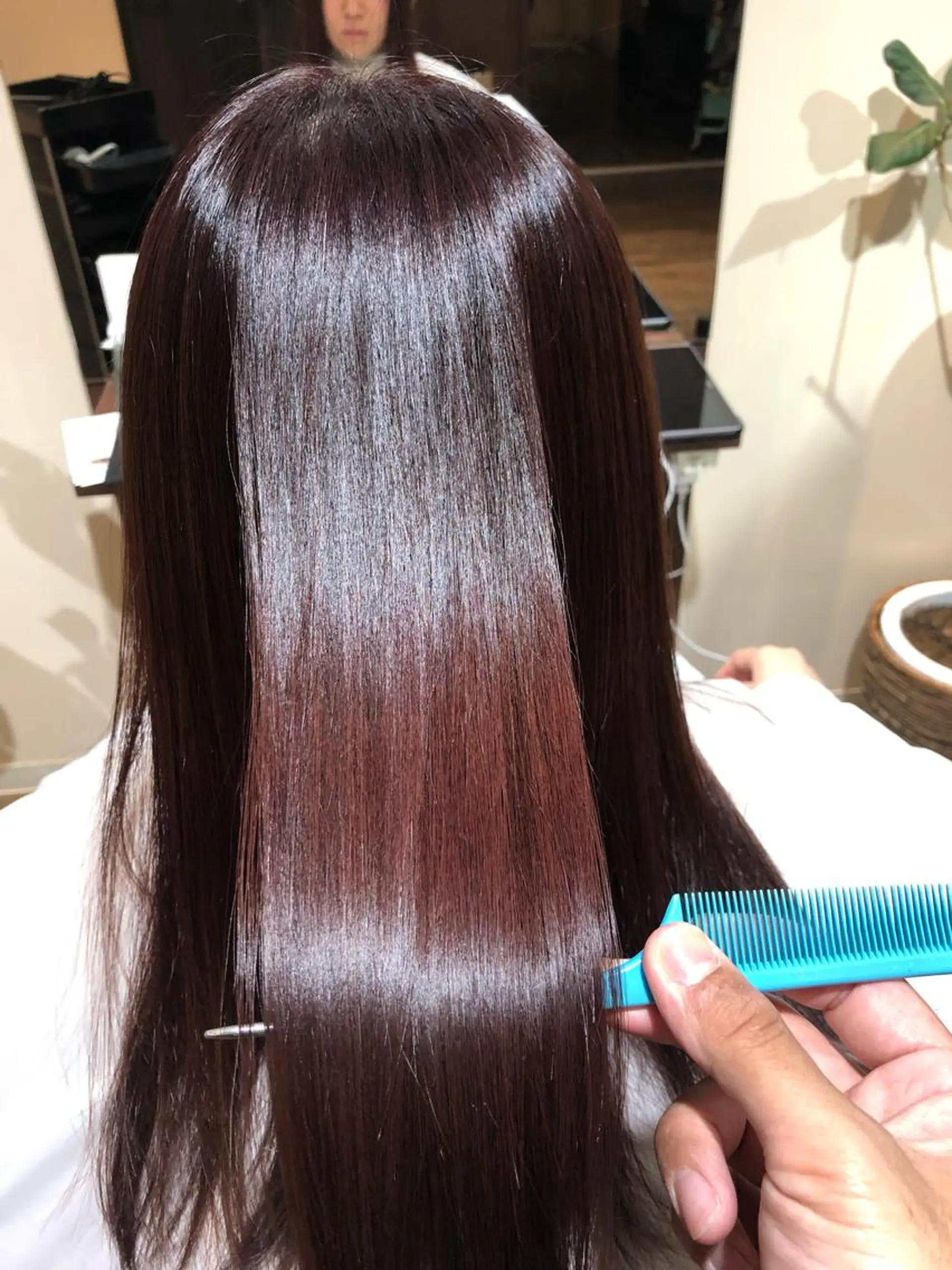 ロング カラー ピンクカラー 髪質改善 清水 彬允のヘアスタイル