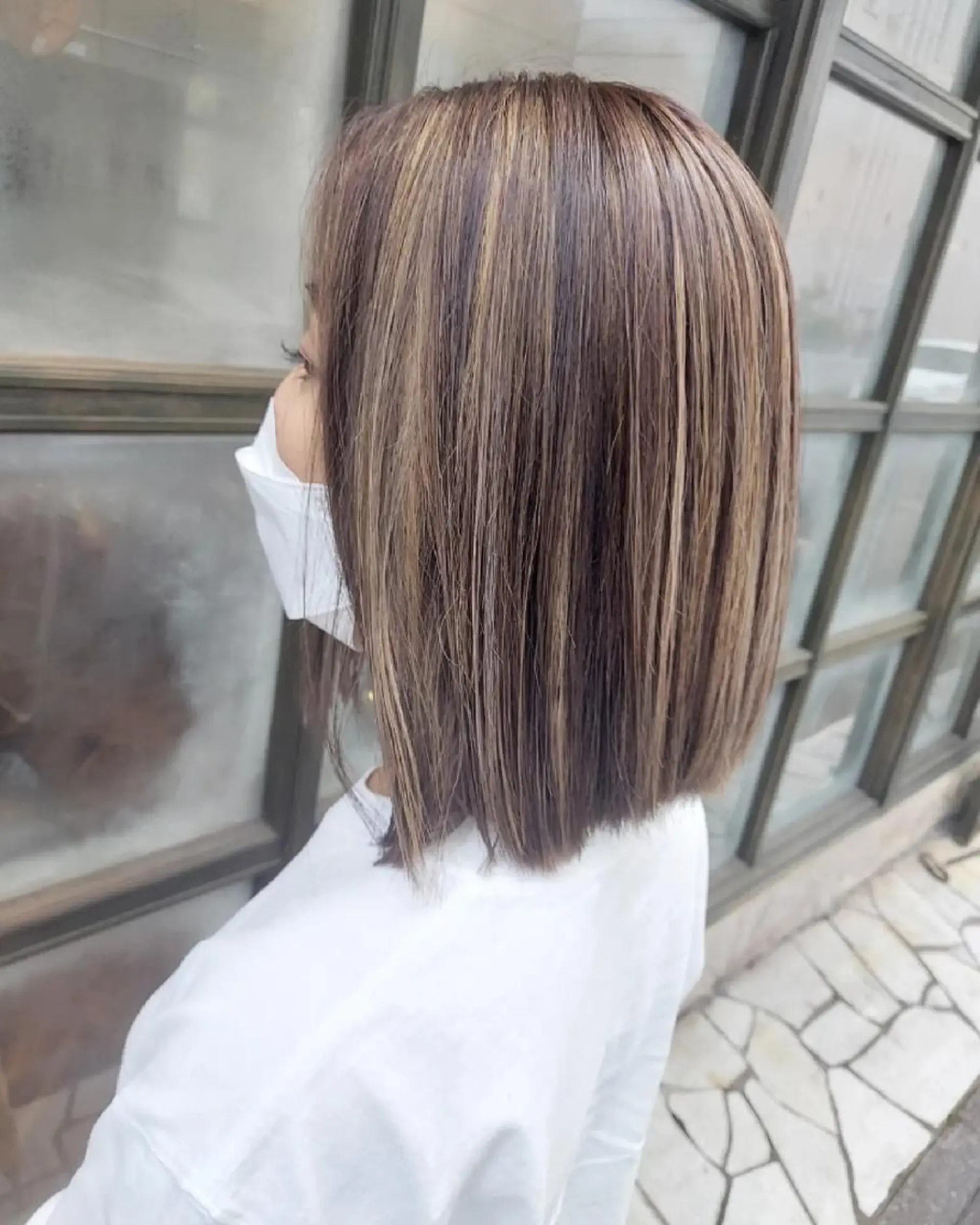 カラー ミディアム ハイライトカラー ハイライト ブリーチ・ハイトーン 特化🎉内山のヘアスタイル