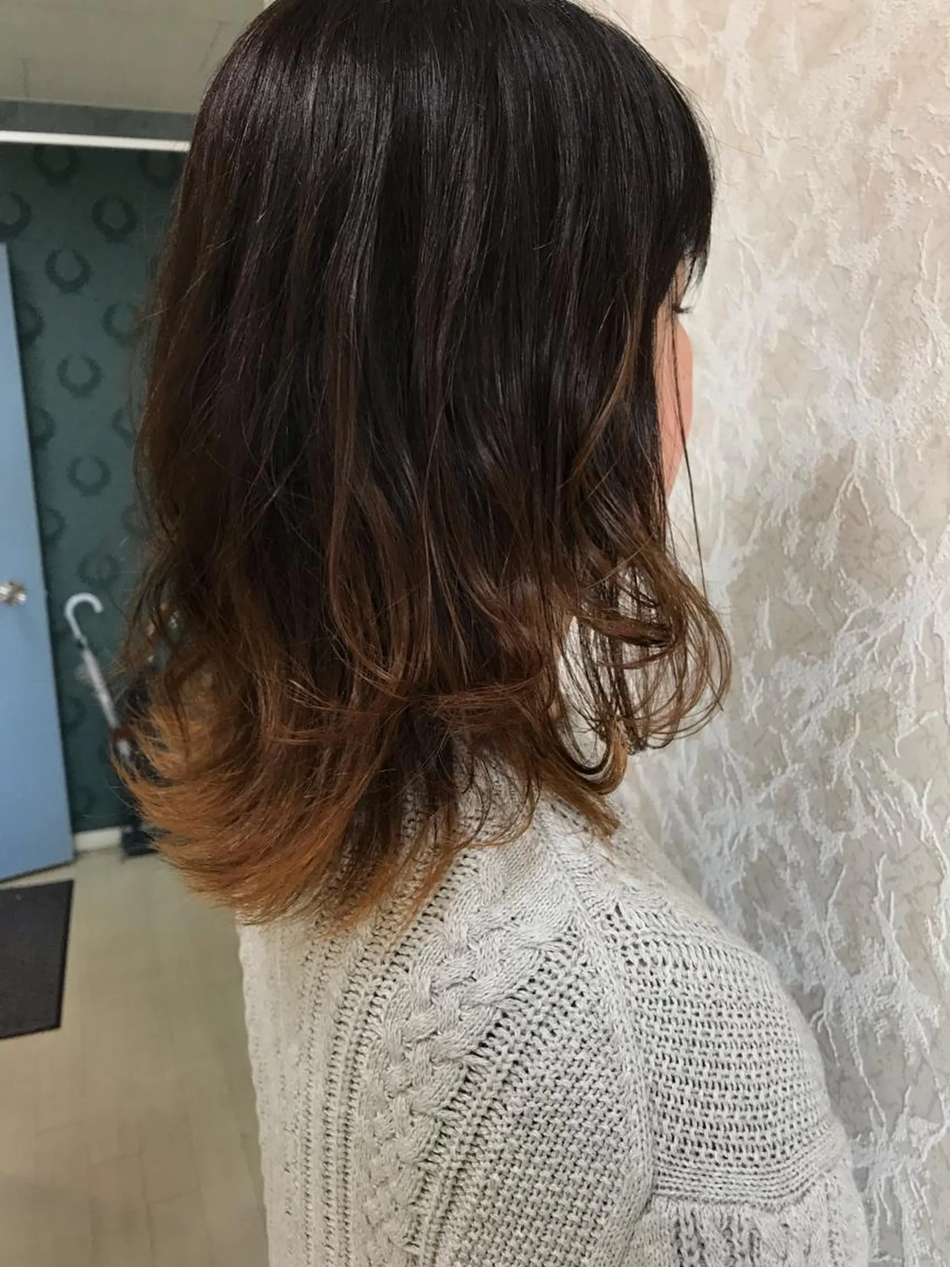 ミディアム ブリーチ/髪質改善/ レイヤー/YUTO‎のヘアスタイル