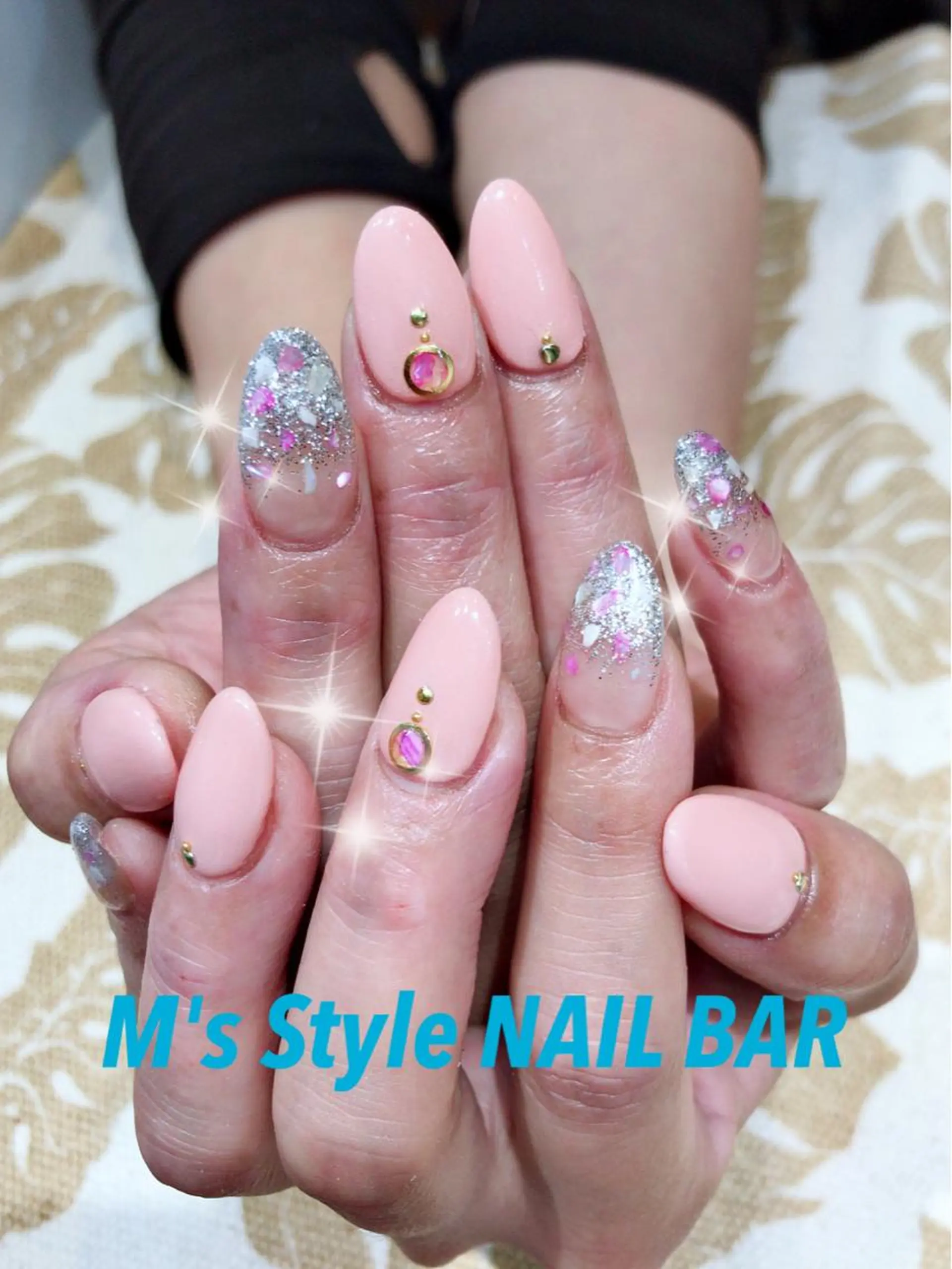 ネイル 持ち込み オフィスネイル ハンドネイル M's Style NAIL BARのネイルデザイン