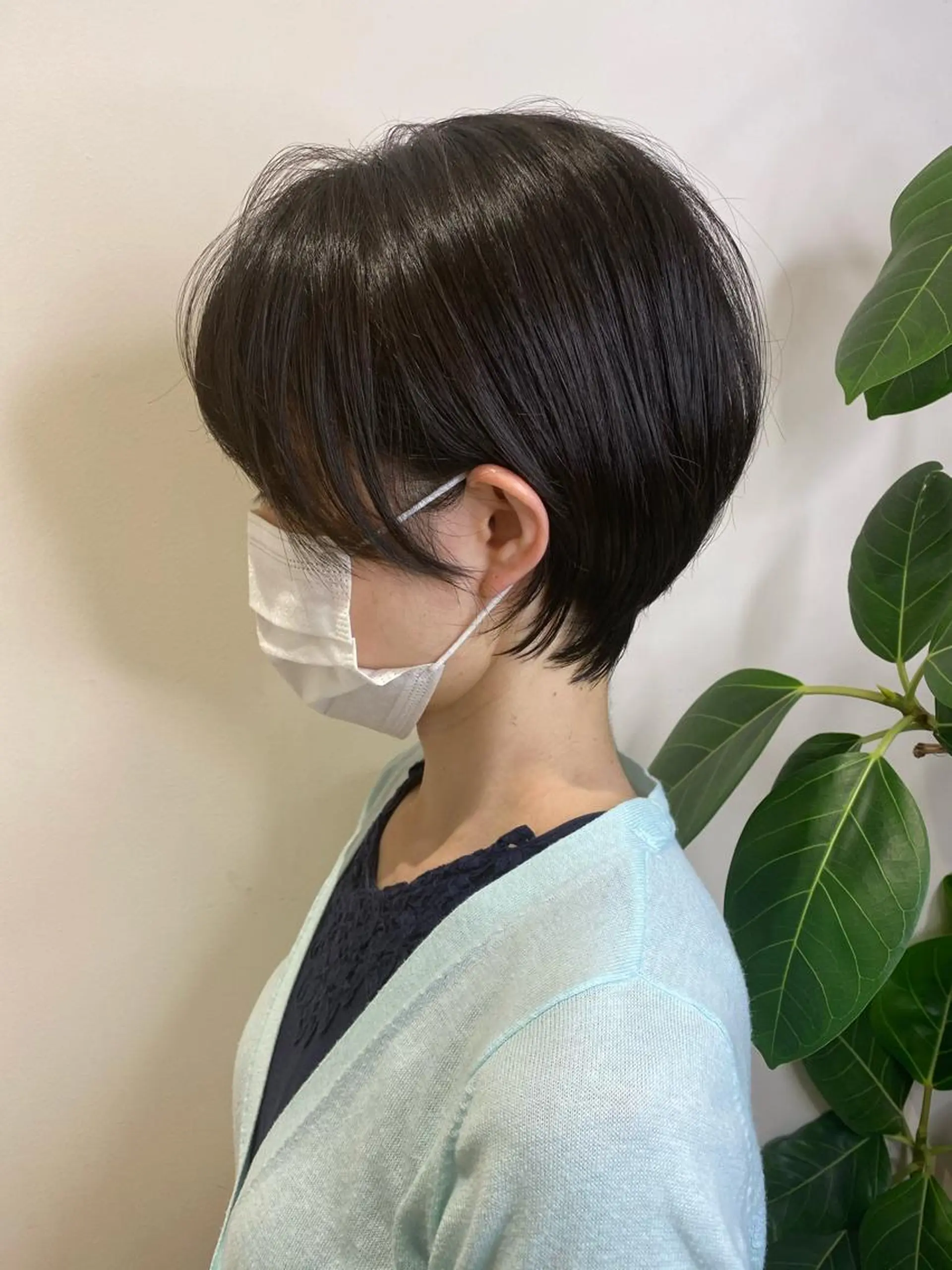 ショート レイヤー/韓国/ボブ 縮毛矯正/畠中ケントのヘアスタイル