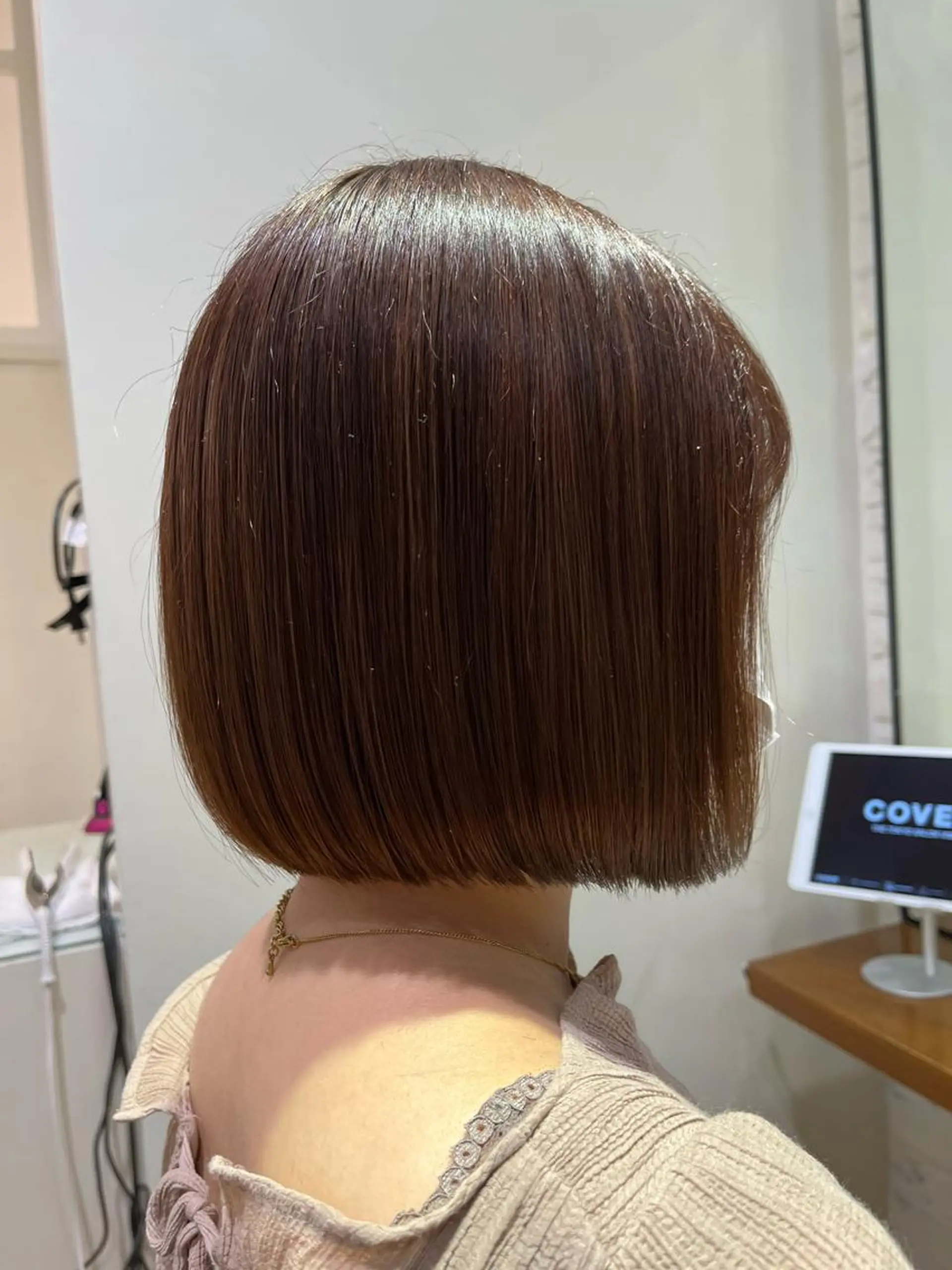 ミディアム ボブ コテ巻き風パーマ🫧 麻尋のヘアスタイル