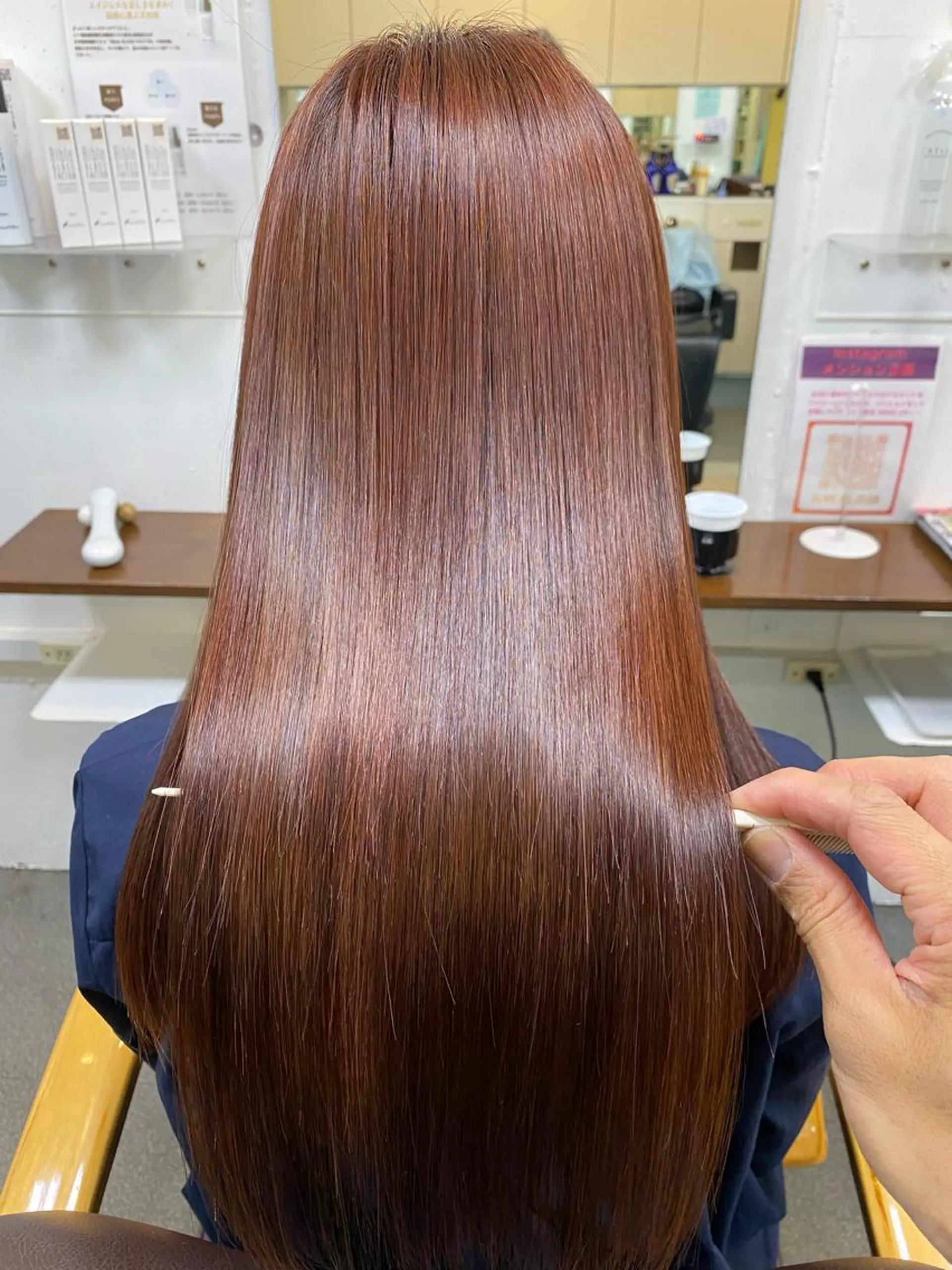 ロング パーマ 髪質改善 縮毛矯正 ストレートパーマ 縮毛矯正 【髪質改善】に特化 オリーブオイルクラブのヘアスタイル