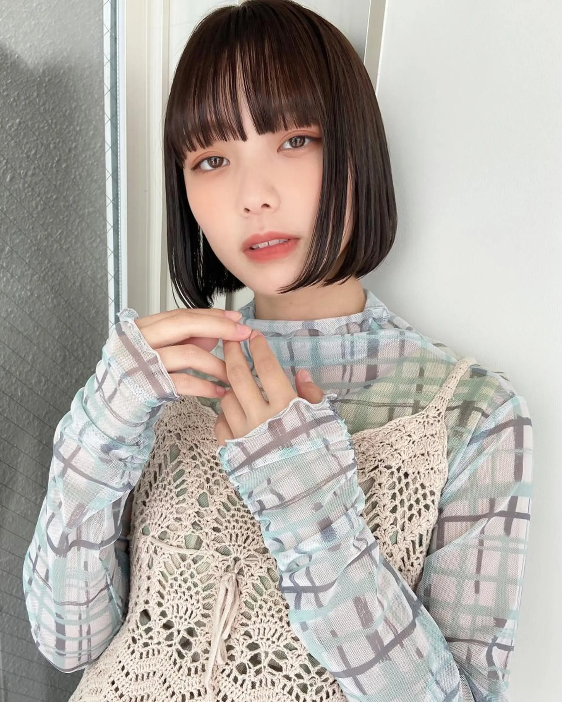 ミディアム カラー ボブ カット 店長/ショート/ メンズ/橋川光太郎のヘアスタイル