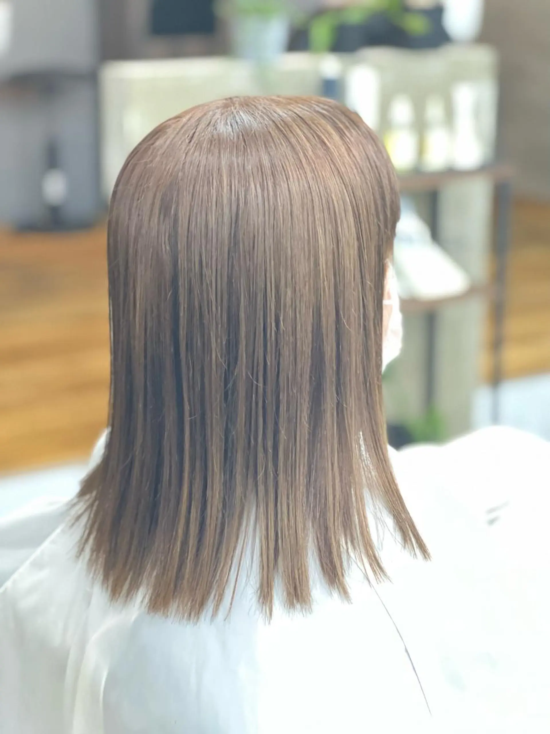 セミロング カラー アディクシーカラー アッシュ カット ヘアカラー トリートメント THE PARK キシオカのヘアスタイル