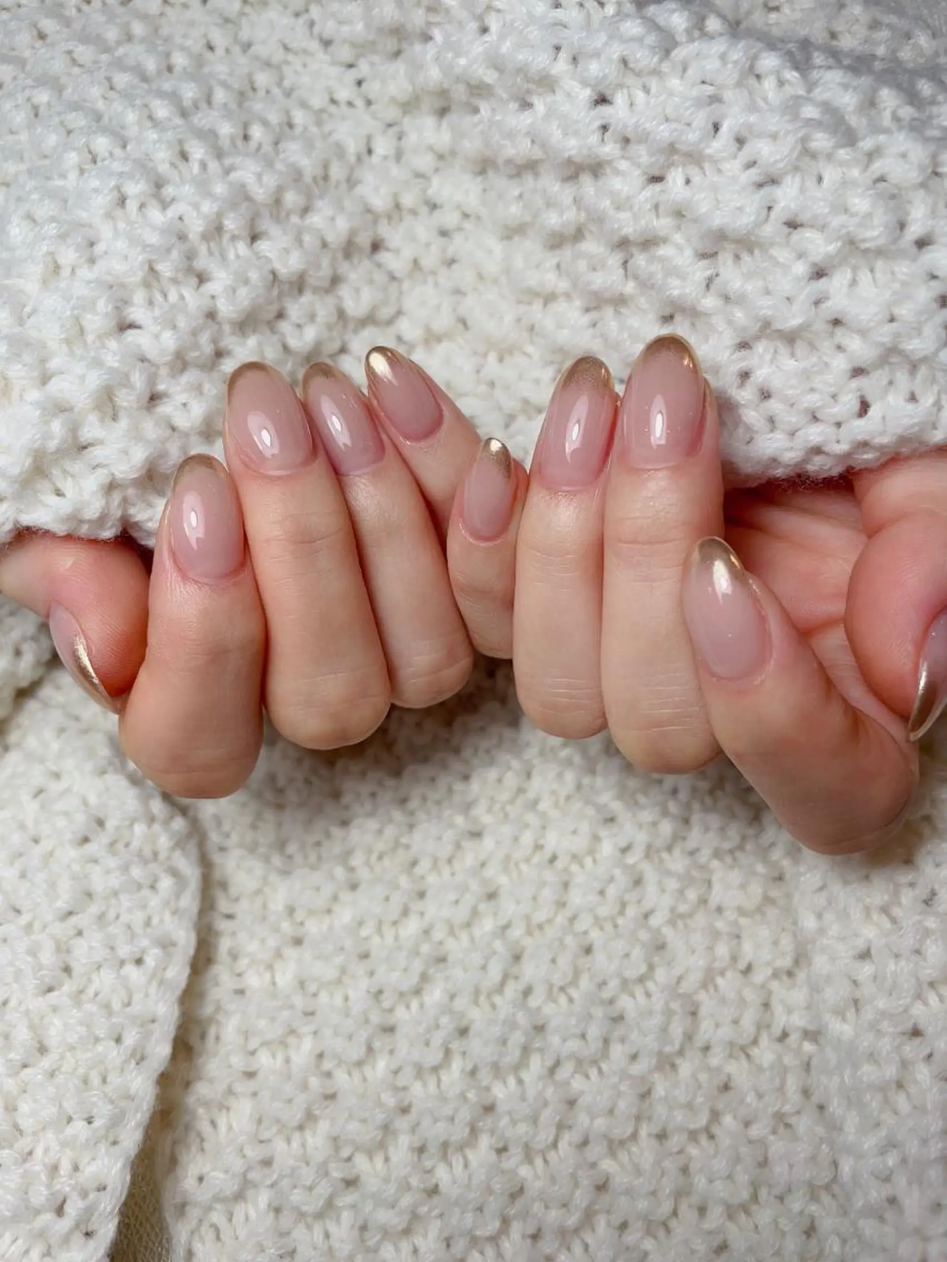 ネイル グラデーション ミラーネイル ハンドネイル 南野 由希のネイルデザイン