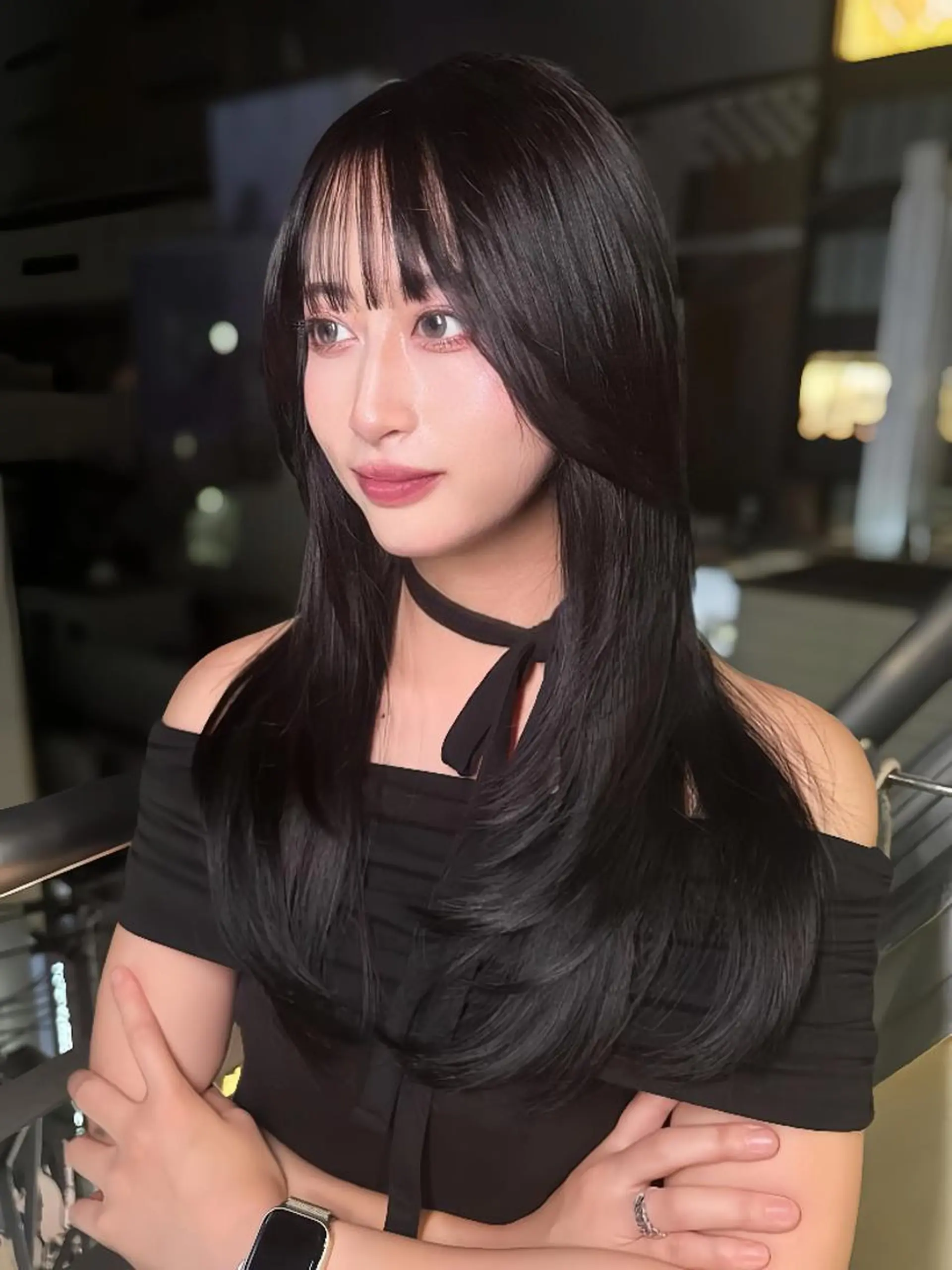 ロング 髪質改善 レイヤーカット トリートメント ワンホンヘア トリートメント ワンホン/エクステ ケラチン/Kaitoのヘアスタイル