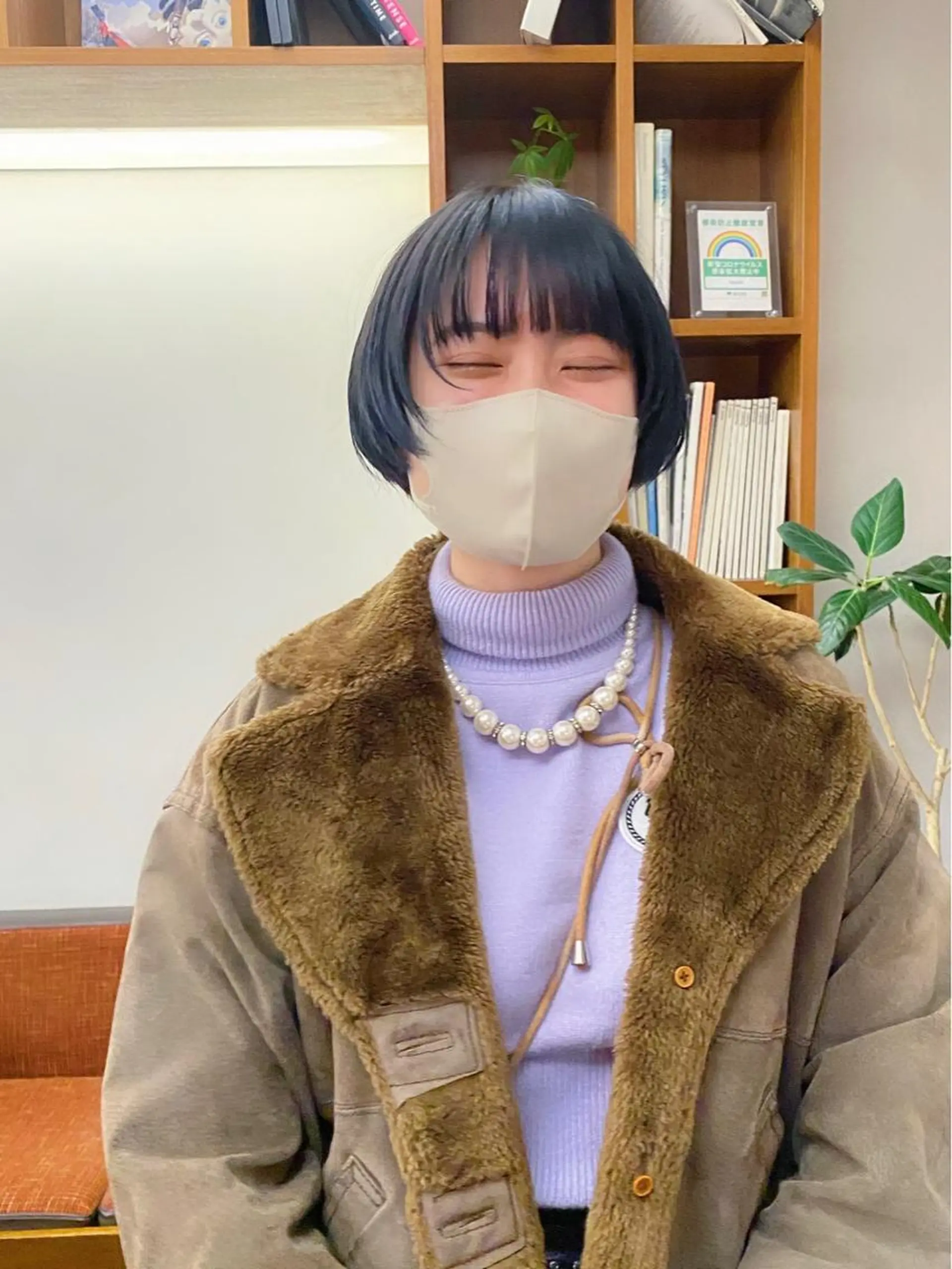 ショート カラー 似合わせレイヤー/ パーマヘア/高倉のヘアスタイル