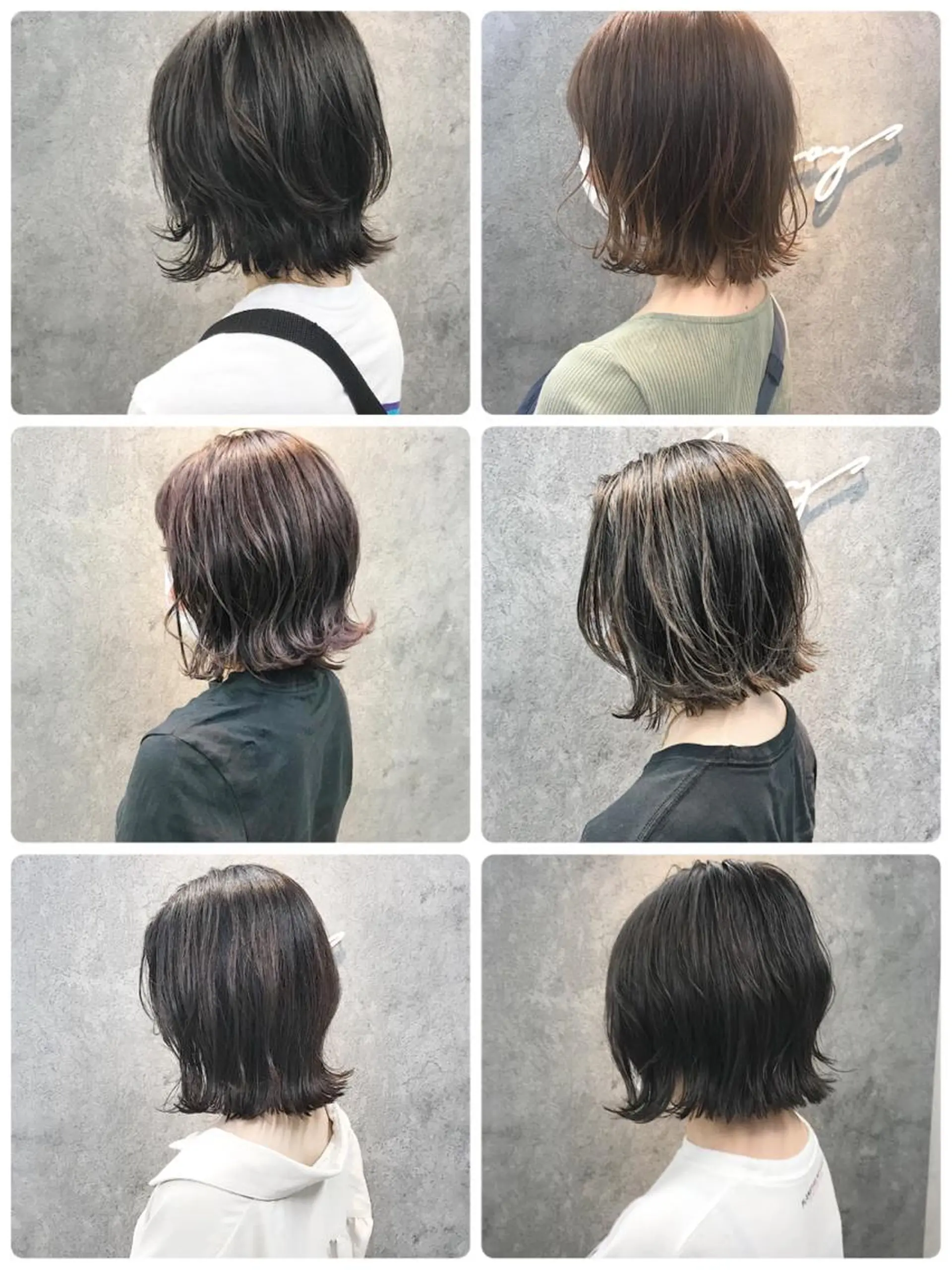 ミディアム カット 所渉/韓国レイヤー /ウルフカットのヘアスタイル