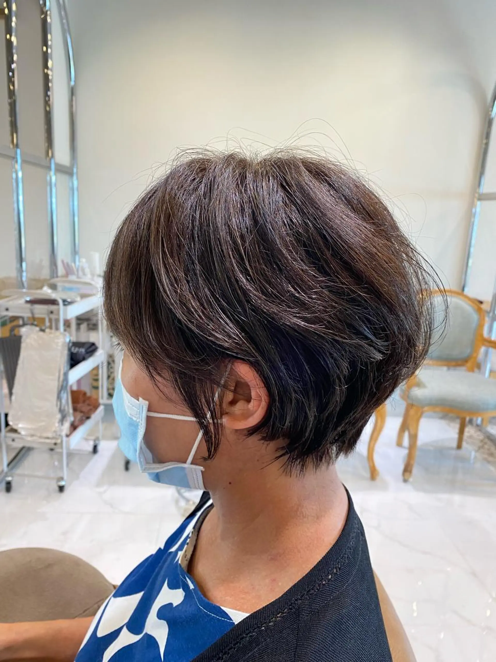 ショート くびれヘア ショートヘア 坂井 茅聖のヘアスタイル