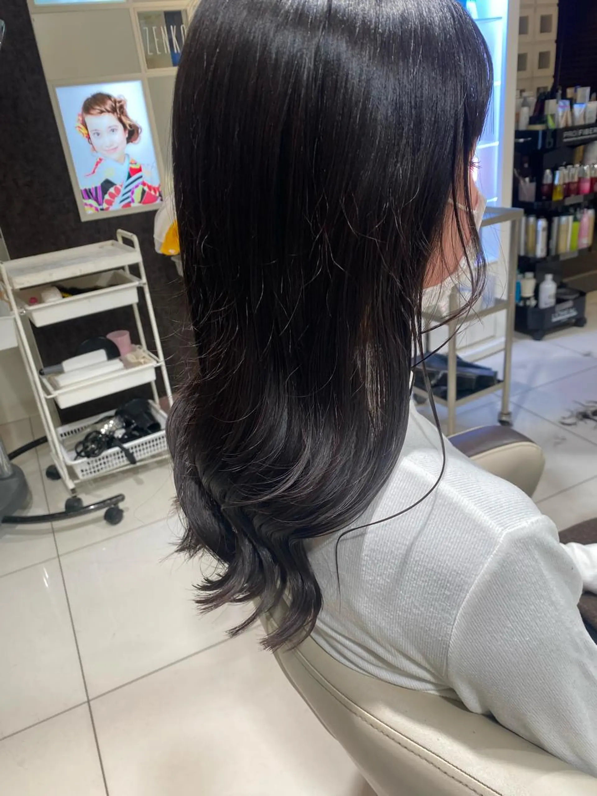 ロング 透明感カラー💜艶髪 sayakaのヘアスタイル