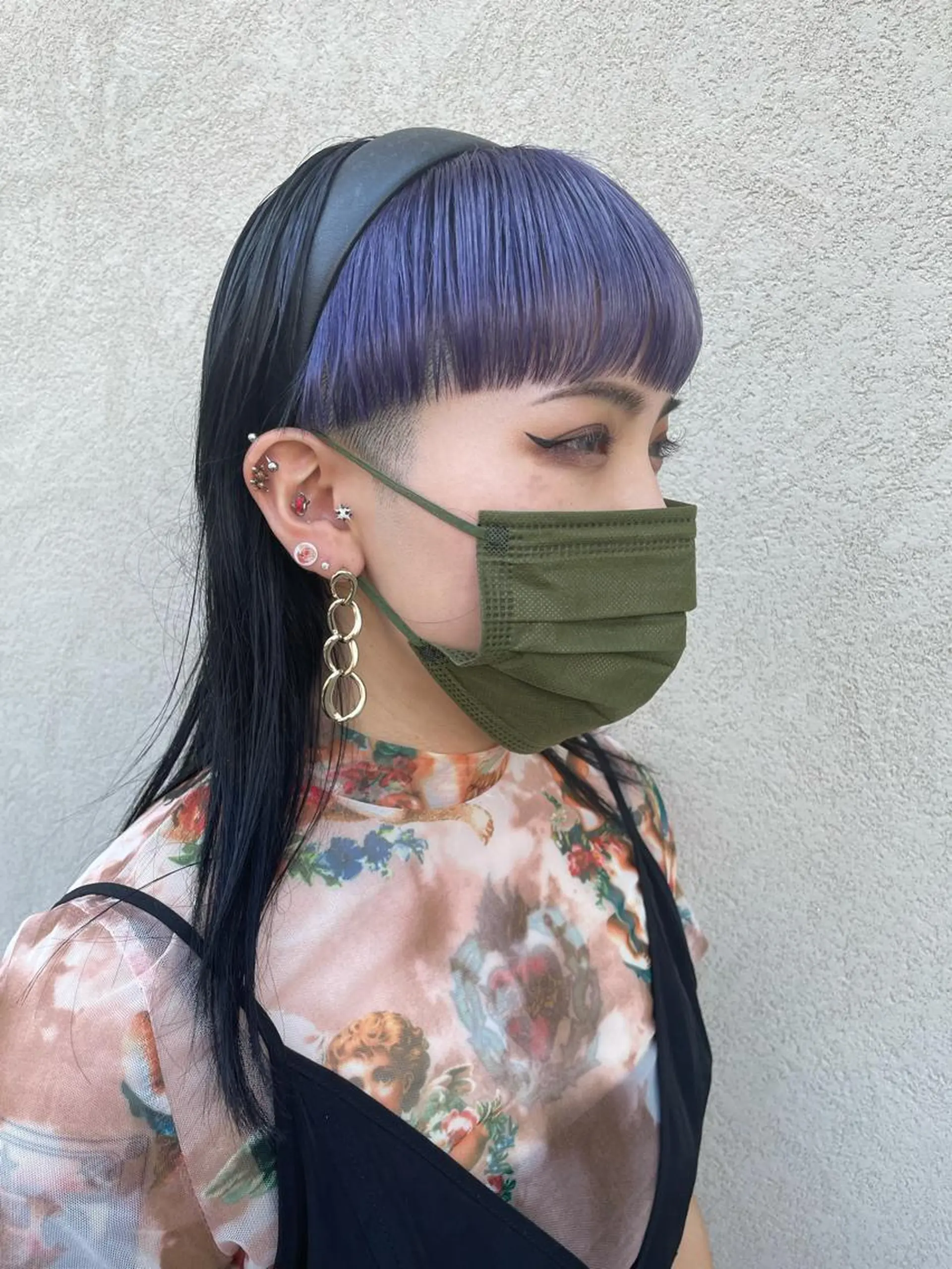 ミディアム カラー 渡辺 瑠美のヘアスタイル