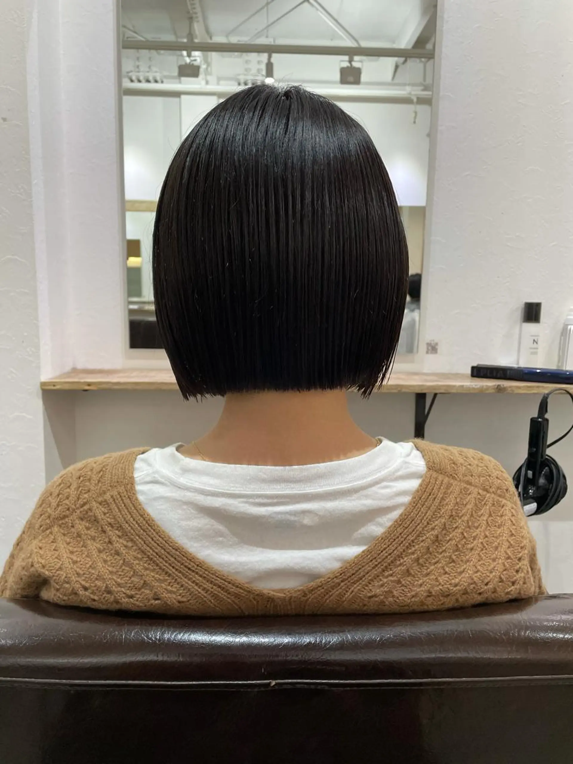 ショート ボブ カット トリートメント パーマ/透明感カラー /ボブ/吉田一生のヘアスタイル