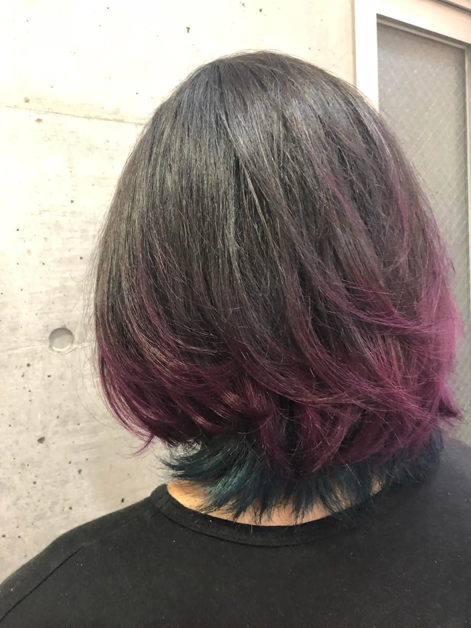 ショート カラー ブルーカラー パープルカラー 大栗 佑也  髪質改善のヘアスタイル