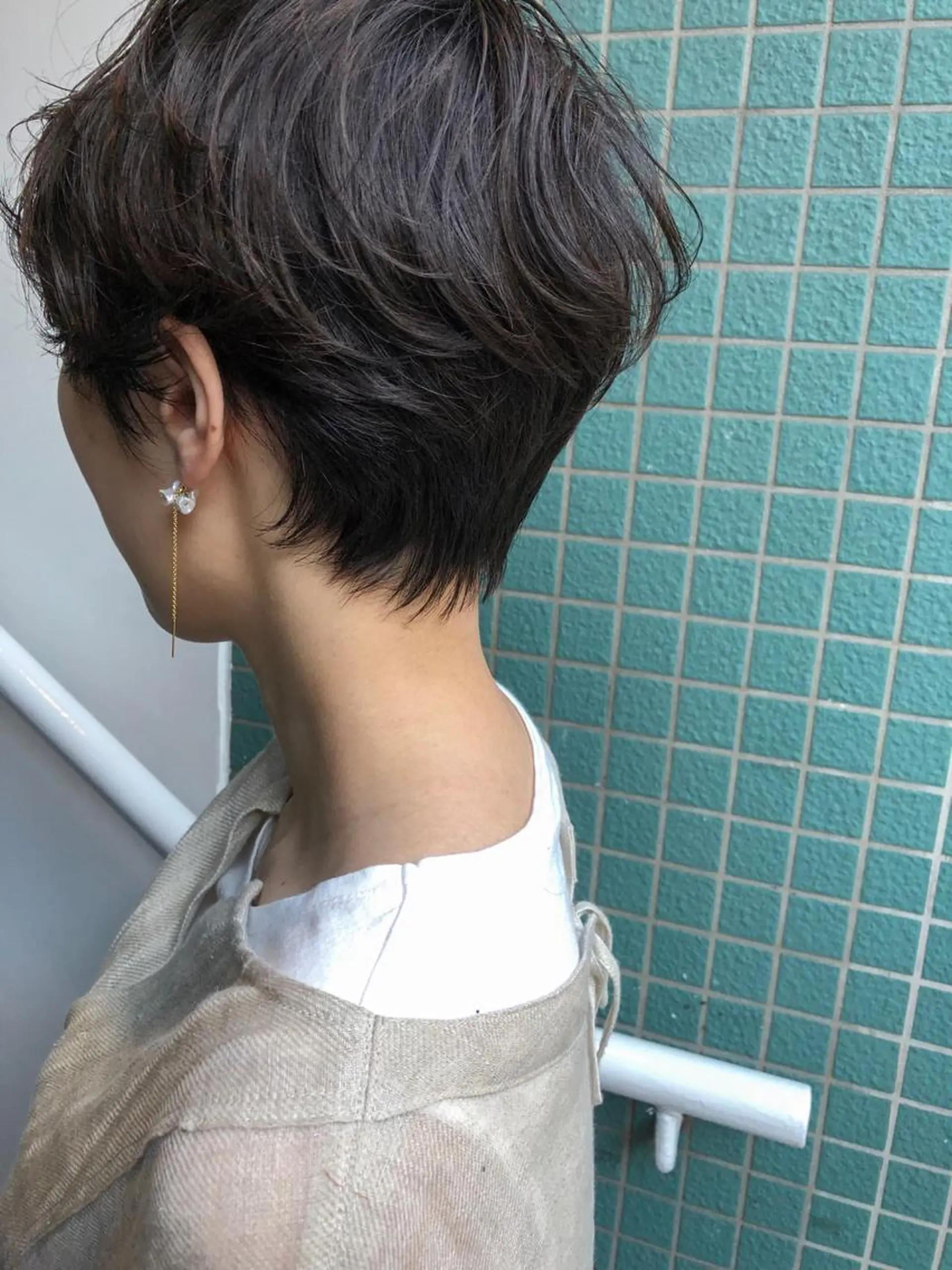 ショート ハンサムショート ショートヘア カット ヘアカラー トリートメント nessヤマサキ リュウタのヘアスタイル
