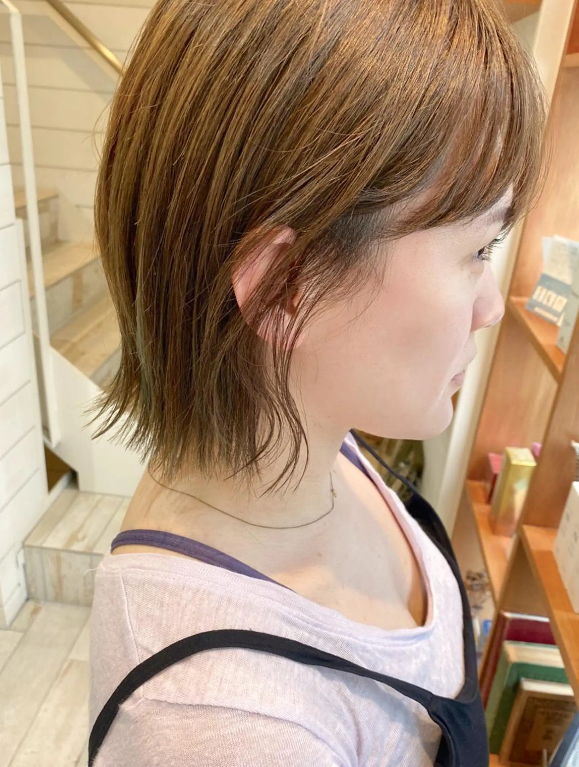 ミディアム カラー カット ヘアカラー トリートメント 赤み消し/透明感 🪽◝✩ 武者春花のヘアスタイル