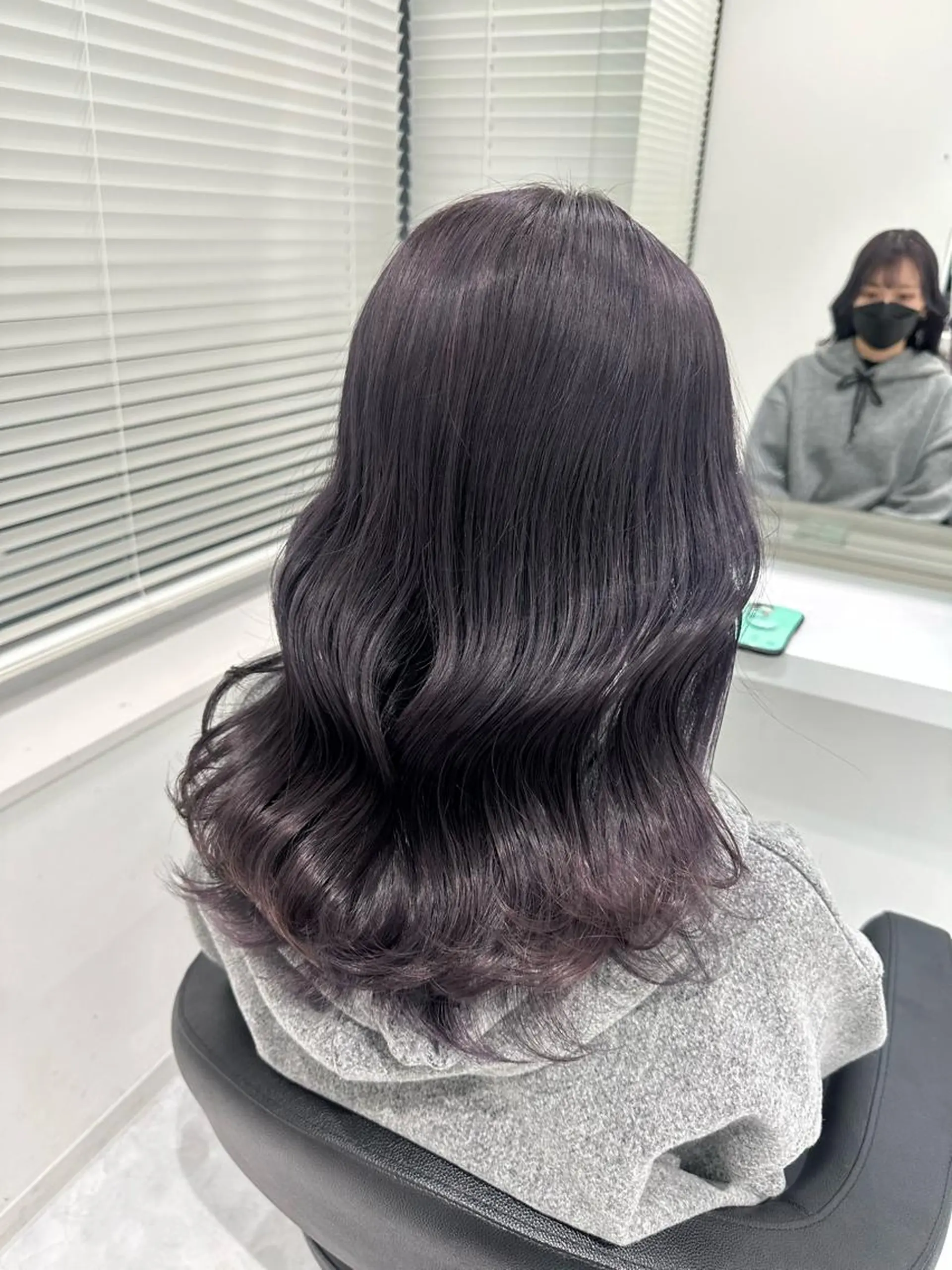 ミディアム カラー ヘアカラー トリートメント ヘッドスパ ヘアセット ♡上品韓国髪♡ブラ ウン/SAYATOのヘアスタイル