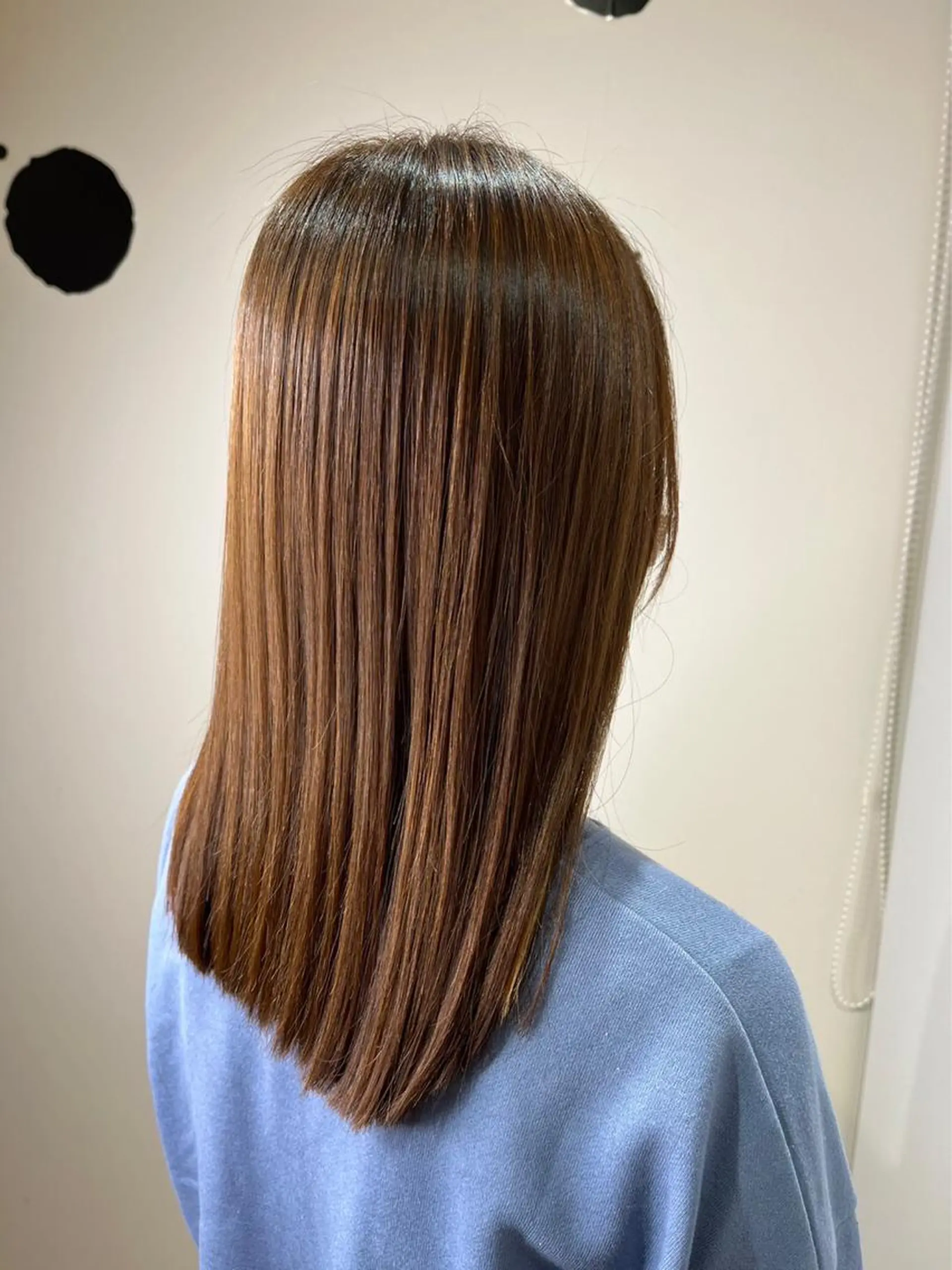 セミロング 縮毛矯正 三上 由貴のヘアスタイル