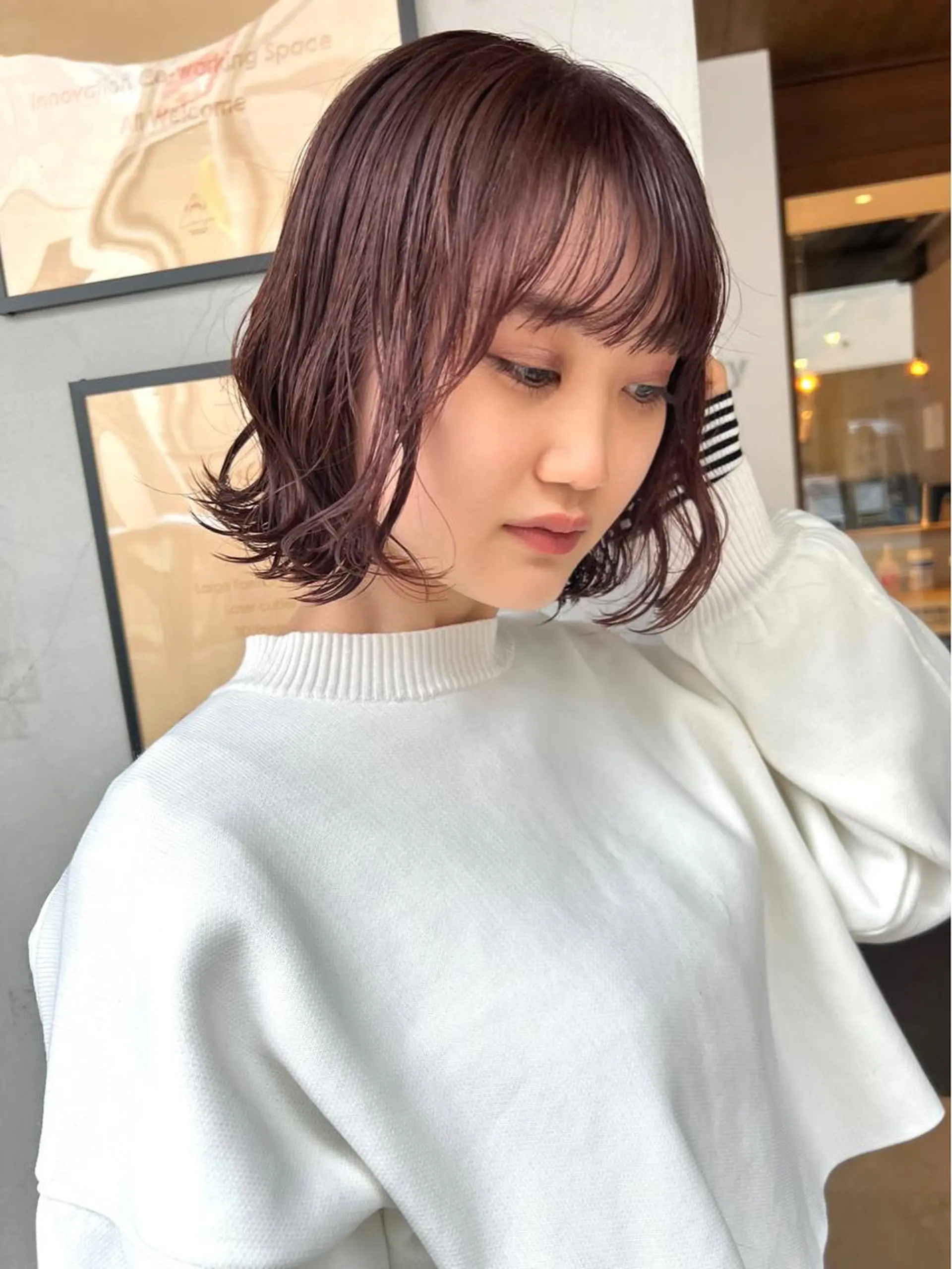 ショート カット ヘアカラー トリートメント 三輪 恭平のヘアスタイル