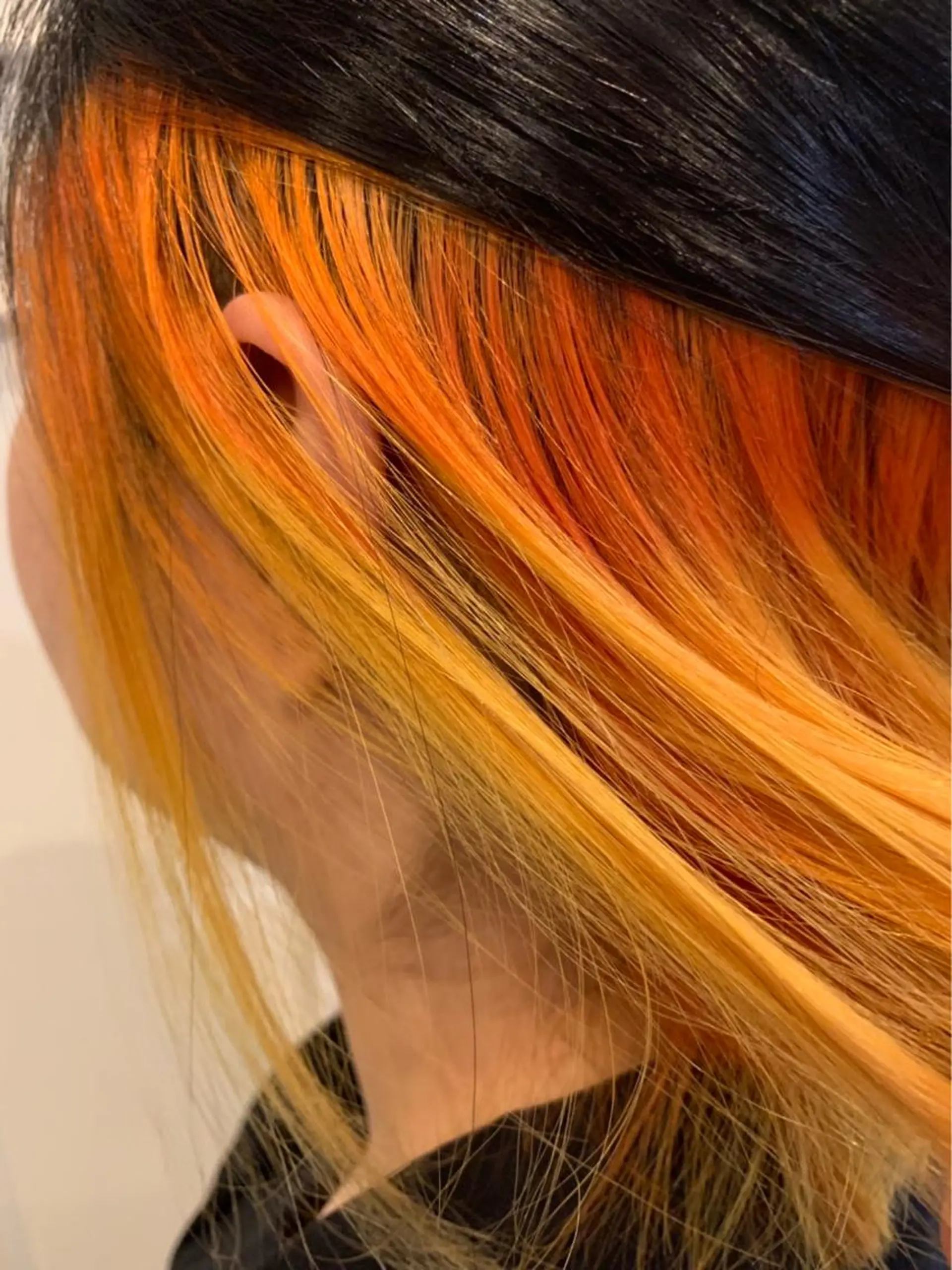 ミディアム カラー オレンジ イエローカラー 🫟Blanco🫟 Color&Careのヘアスタイル