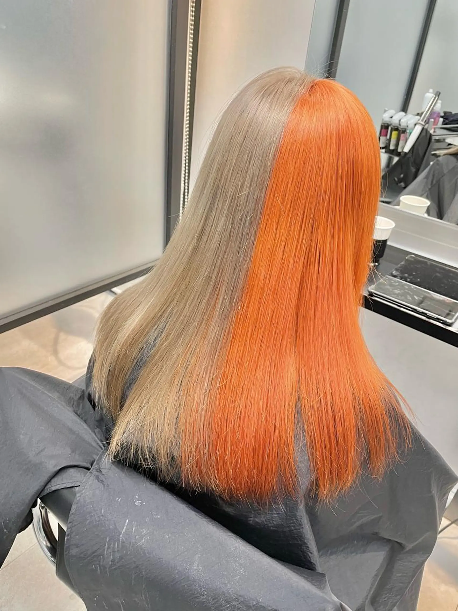 ミディアム カラー ヘアアレンジ ベージュカラー ブリーチ ケアブリーチ ダブルカラー イルミナカラー ヘアカラー 髪質改善×ハイトーン 中田啄也のヘアスタイル