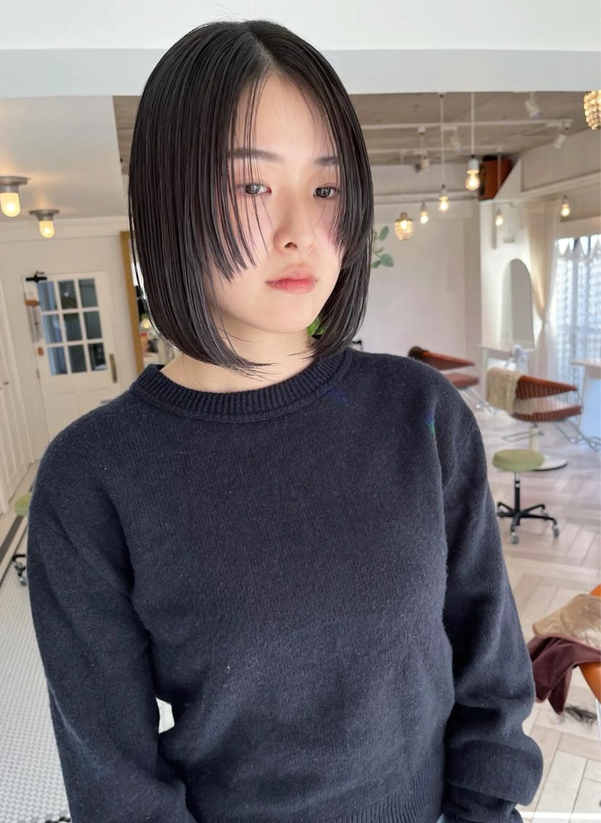 ミディアム 伸ばしかけ Memories 銀座のヘアスタイル