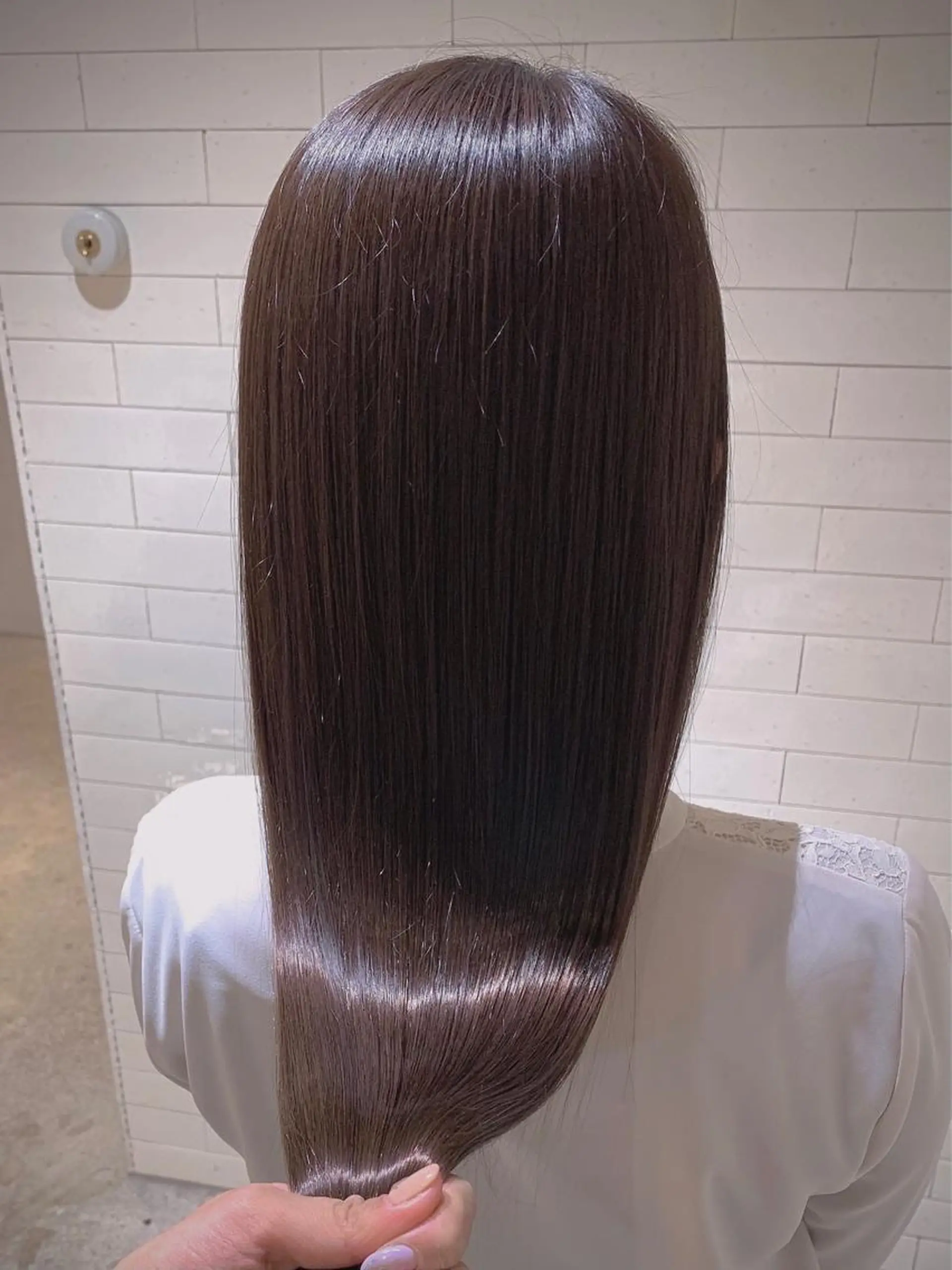 ロング 髪質改善 カット ヘアカラー 縮毛矯正 トリートメント ヘアセット 坂本 なつきのヘアスタイル