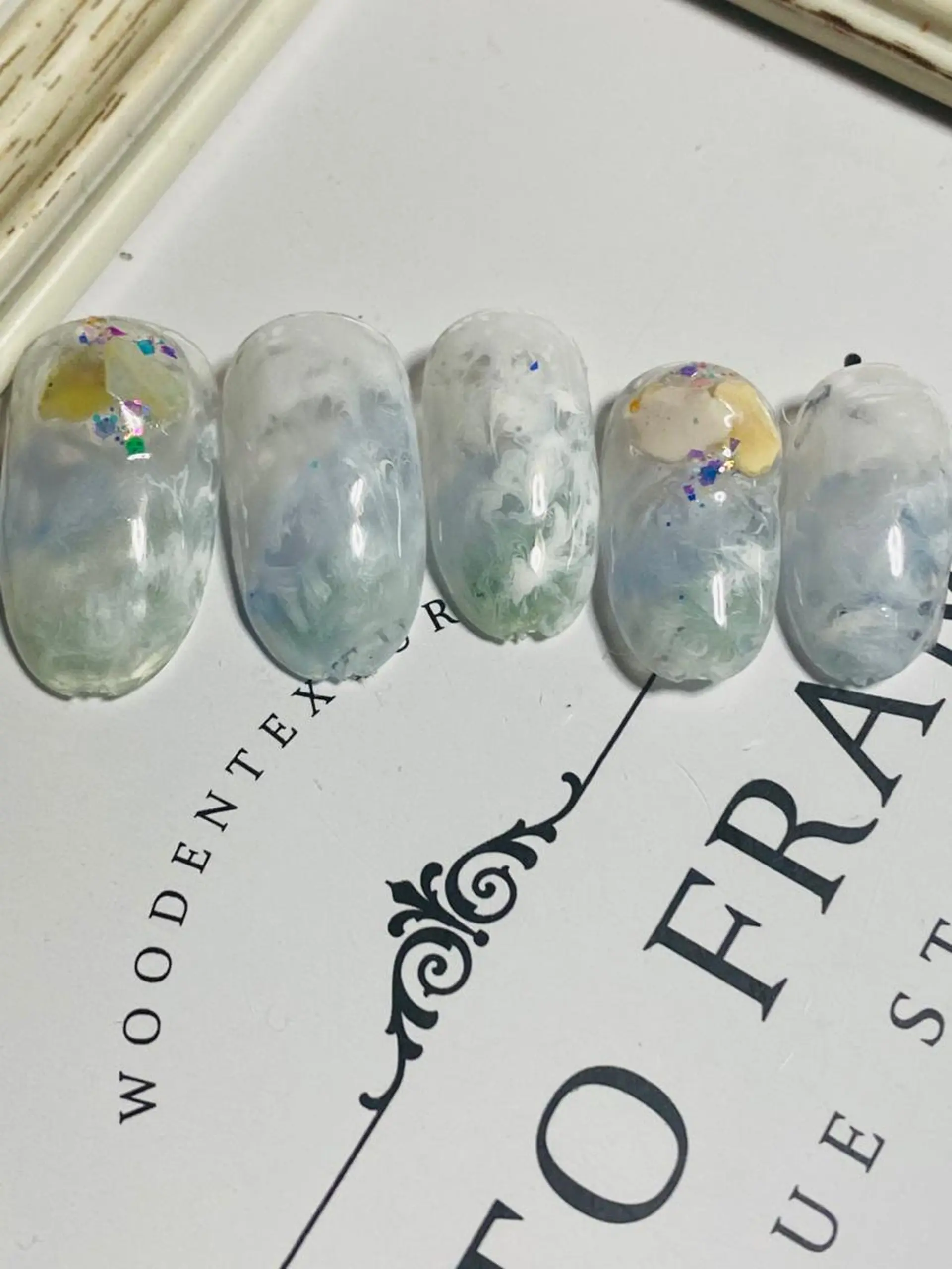 ネイル クリアネイル 自宅ネイルサロン ♦️nuance♦️のネイルデザイン