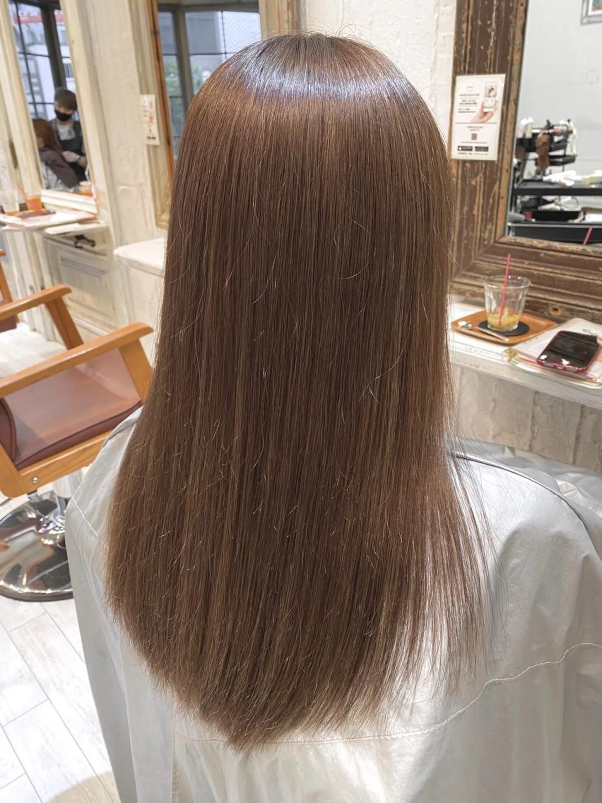 セミロング カラー ブリーチ koheiのヘアスタイル