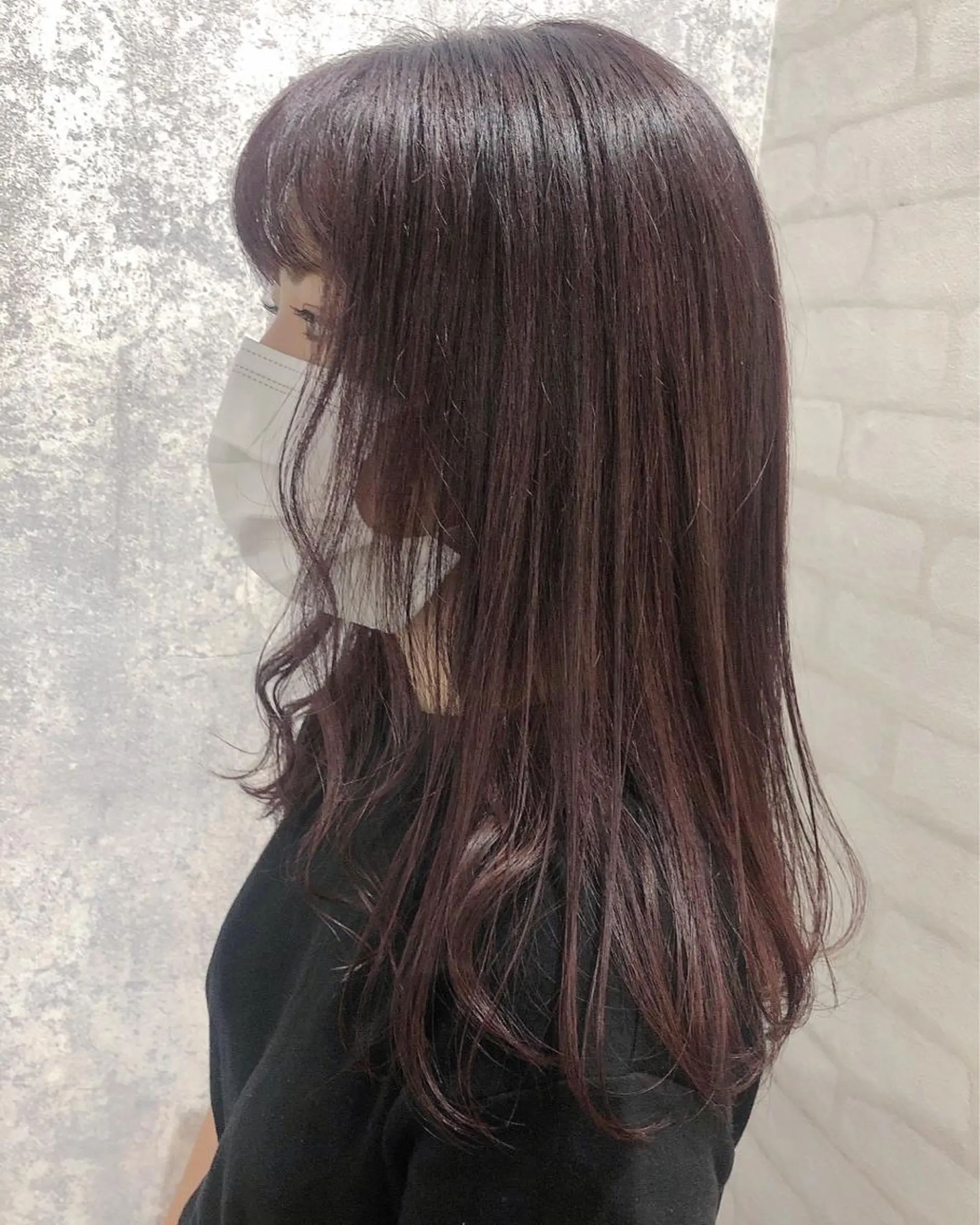 カラー カシス ラベンダーカラー レイヤー/ボブ/ 顔周り/yukinaのヘアスタイル