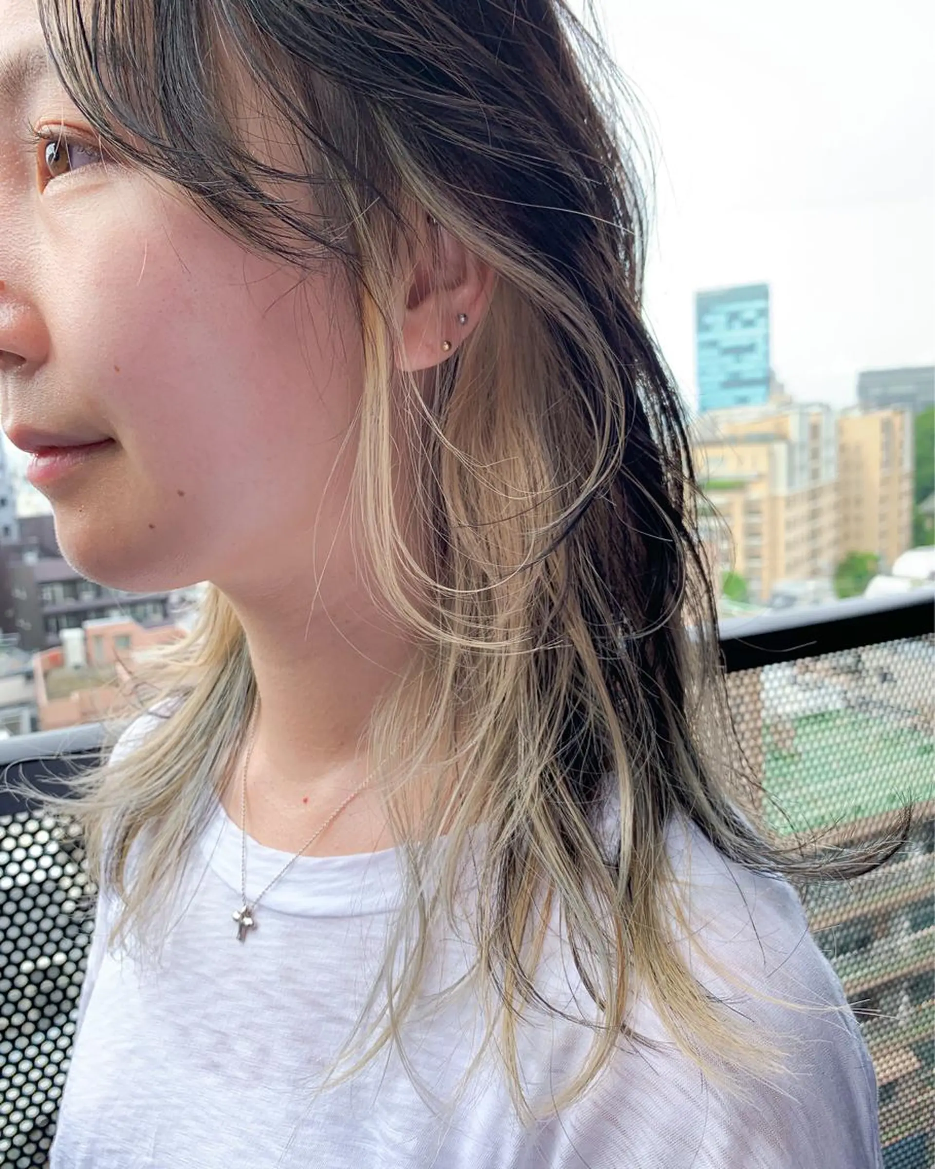 セミロング カラー ミストバング  フェイスフレーミング ウルフカット 美髪/デザイン /　湯本　哲也のヘアスタイル