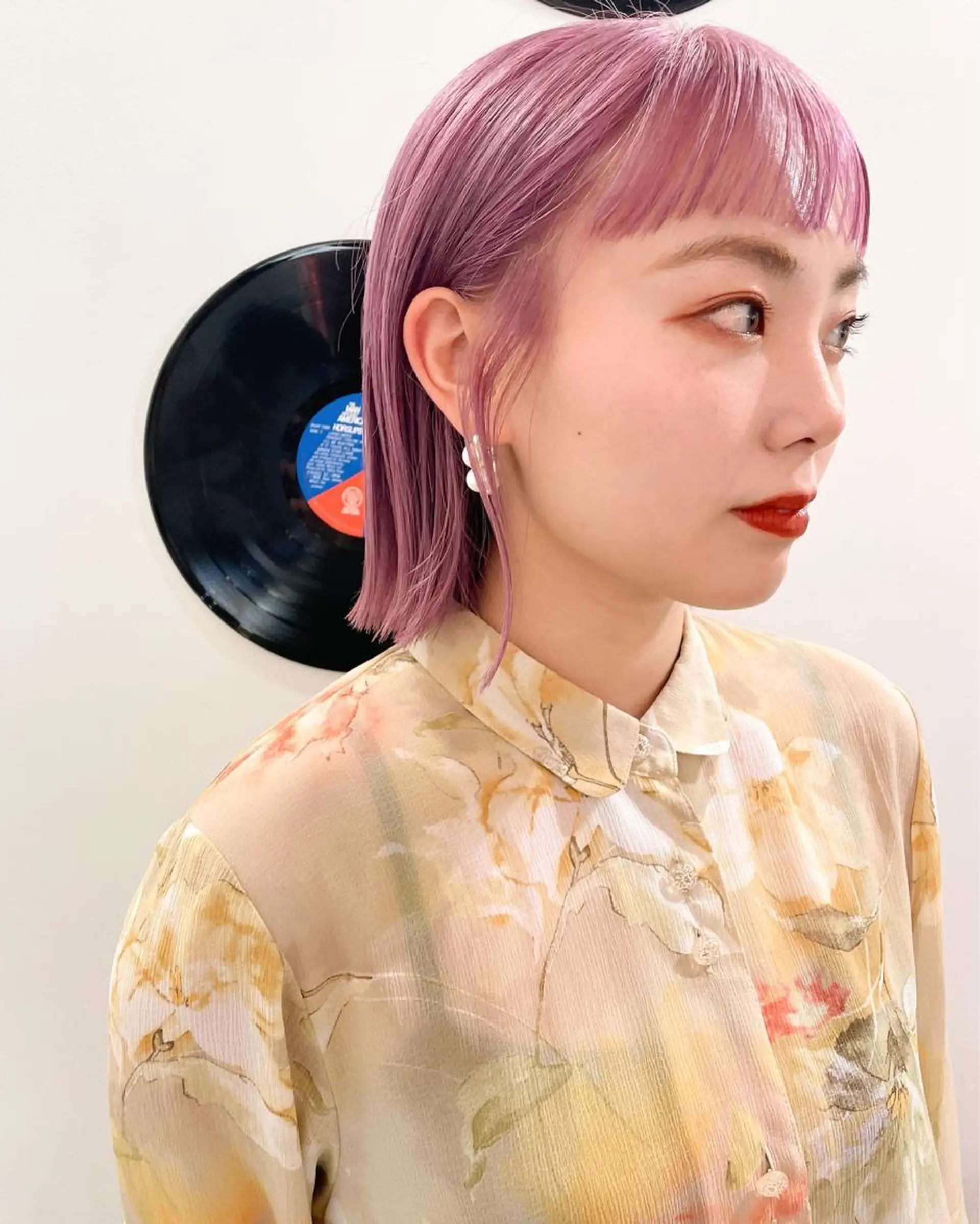 ショート カラー パーマ ヘアアレンジ 💖美髪矯正💖 辻未侑のヘアスタイル