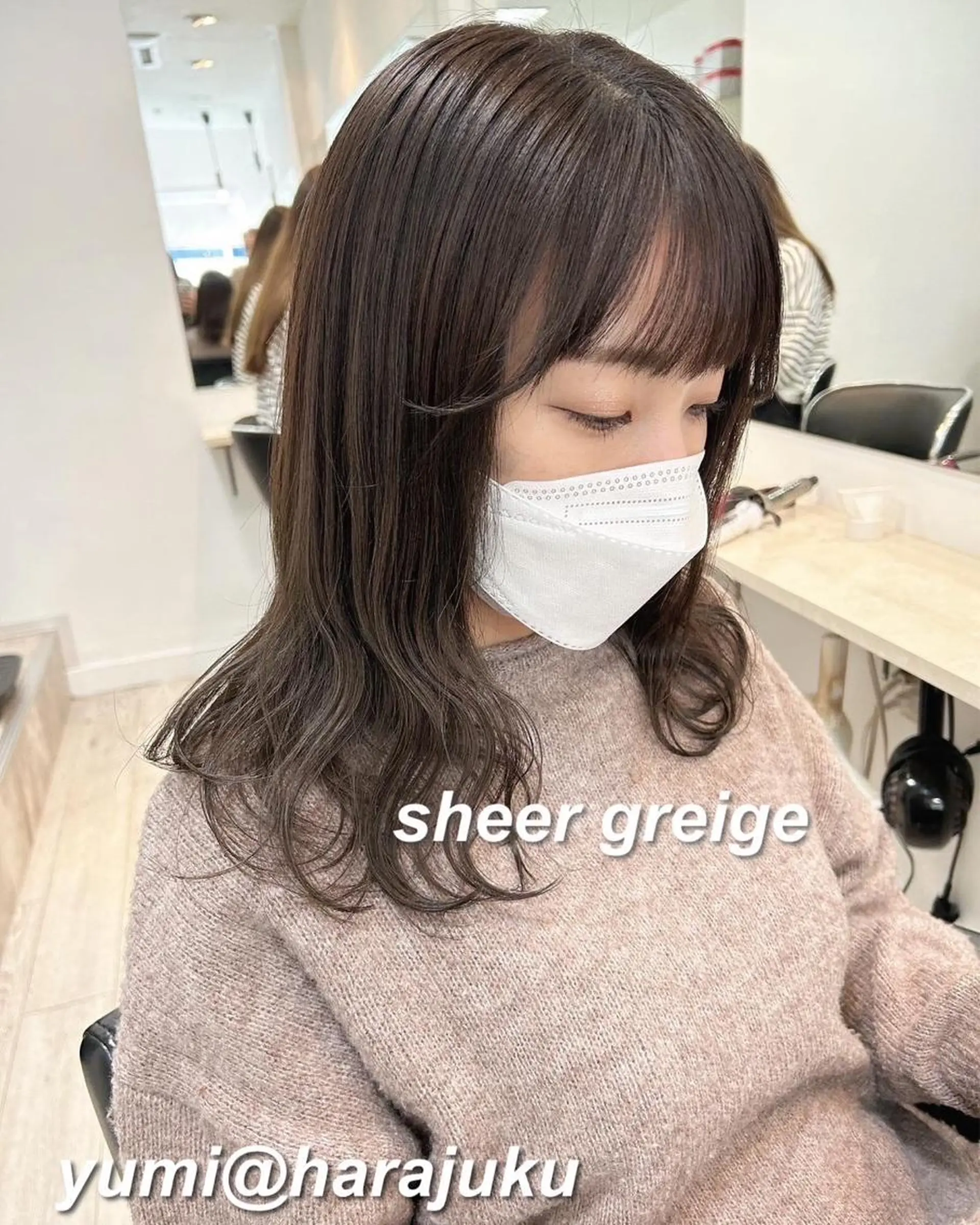 セミロング カラー パーマ ヘアアレンジ メンズ ワット 原宿のヘアスタイル