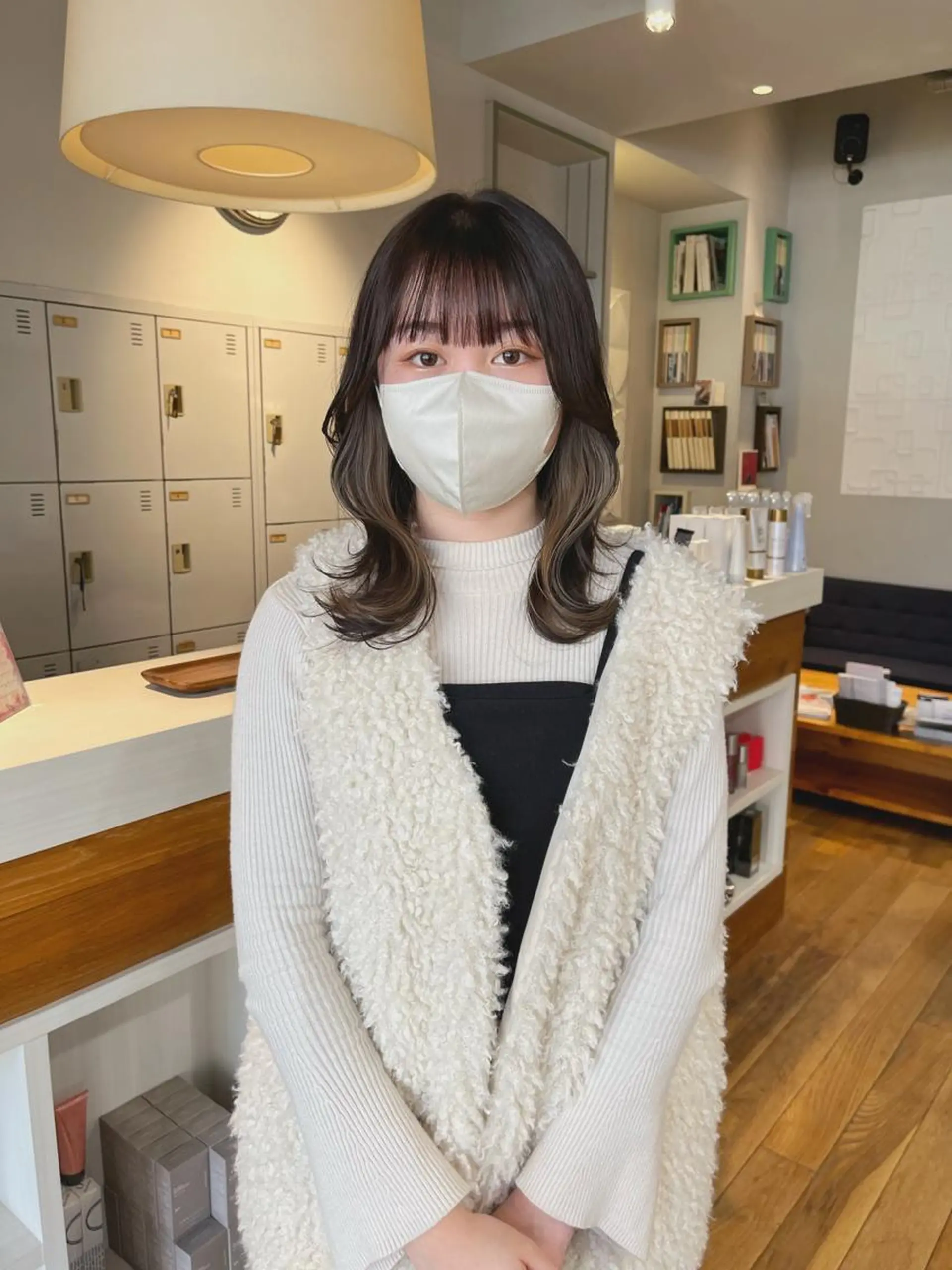 ミディアム かわい りほのヘアスタイル