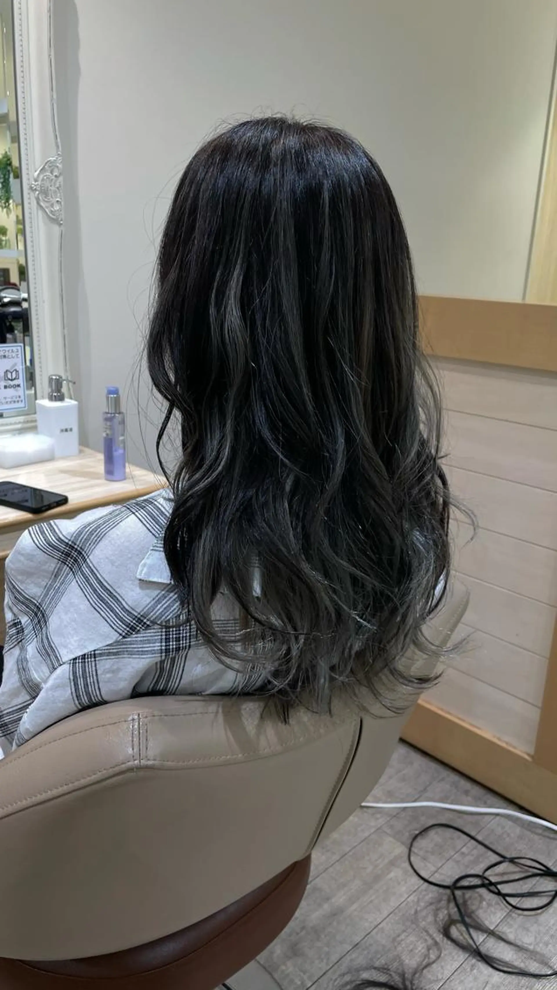 ロング ハイライト 店長     押野 勇也のヘアスタイル