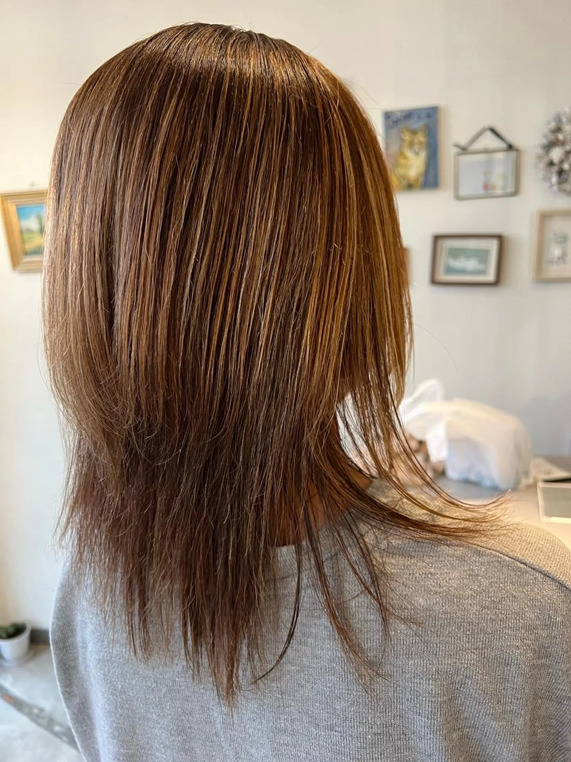 ミディアム カラー 松永 真弥のヘアスタイル